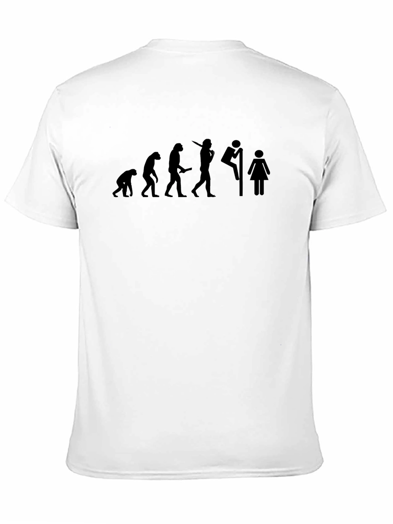 Black Evolution Humor T-Shirt view 11