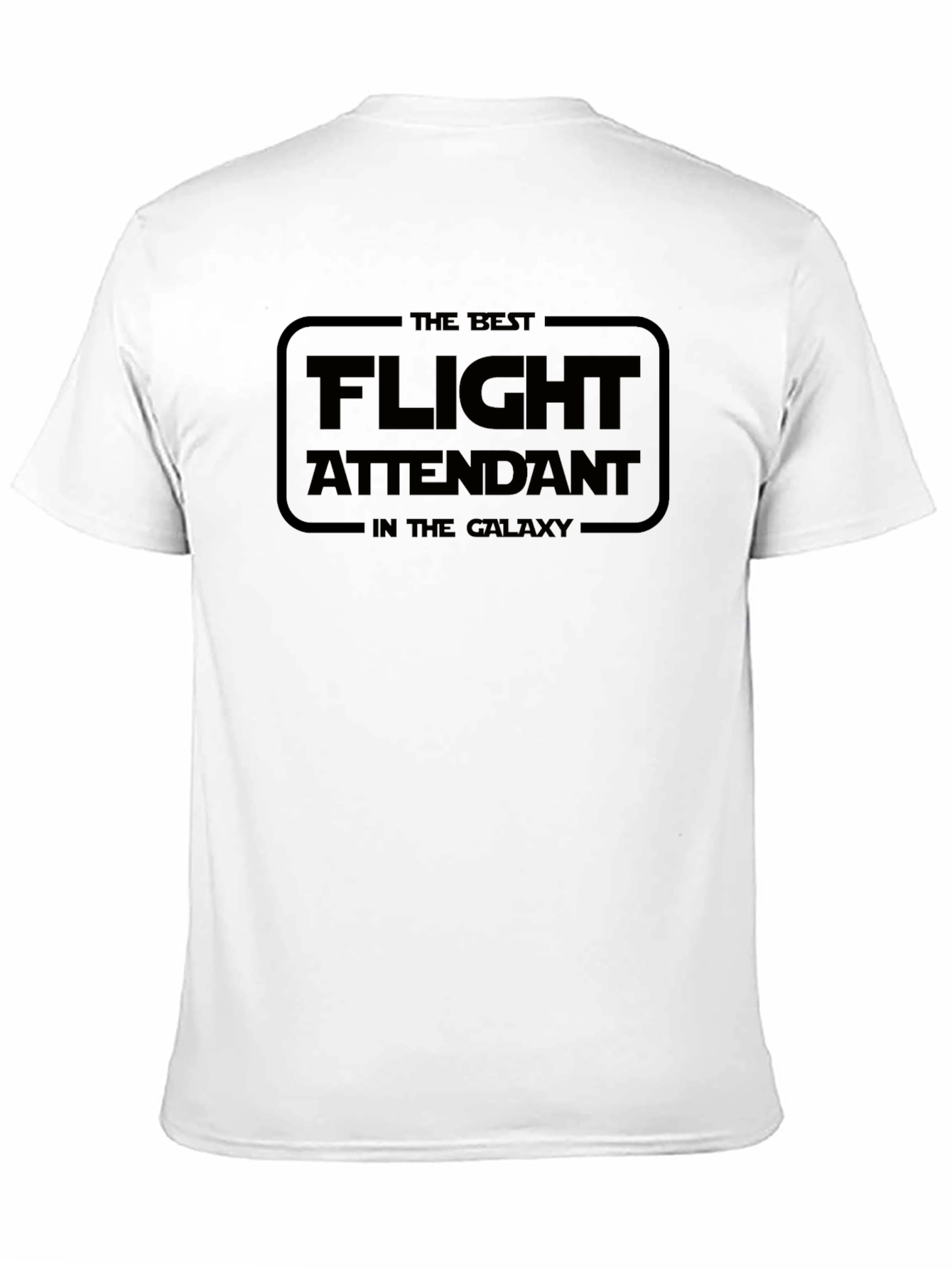 Black Best Flight Attendant in the Galaxy Black T-Shirt view 11