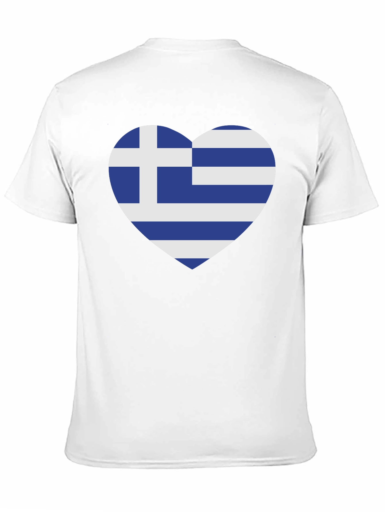 Black Greek Flag Heart T-Shirt - Show Your Love for Greece view 11