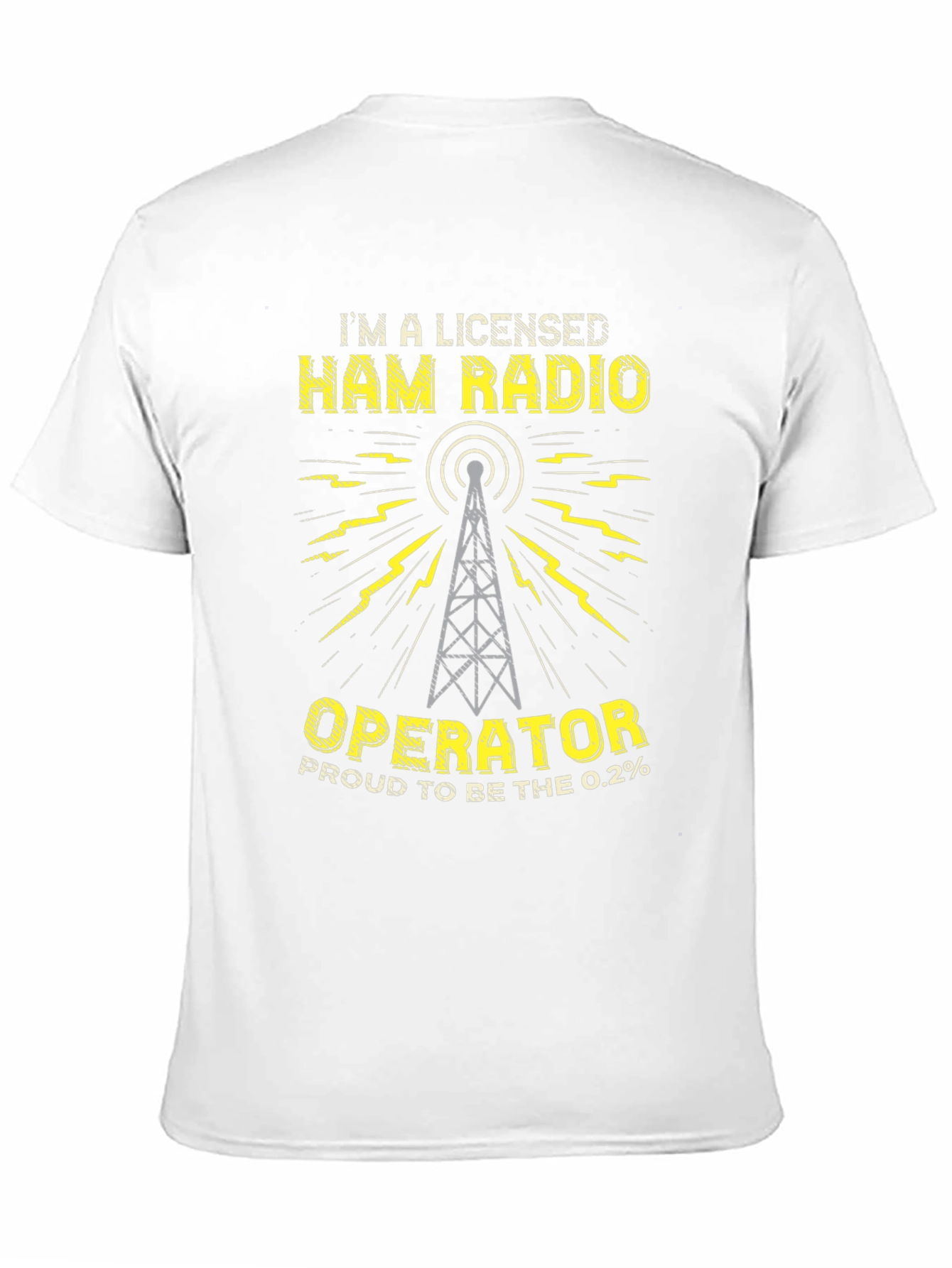 Black Licensed Ham Radio Operator T-Shirt view 11
