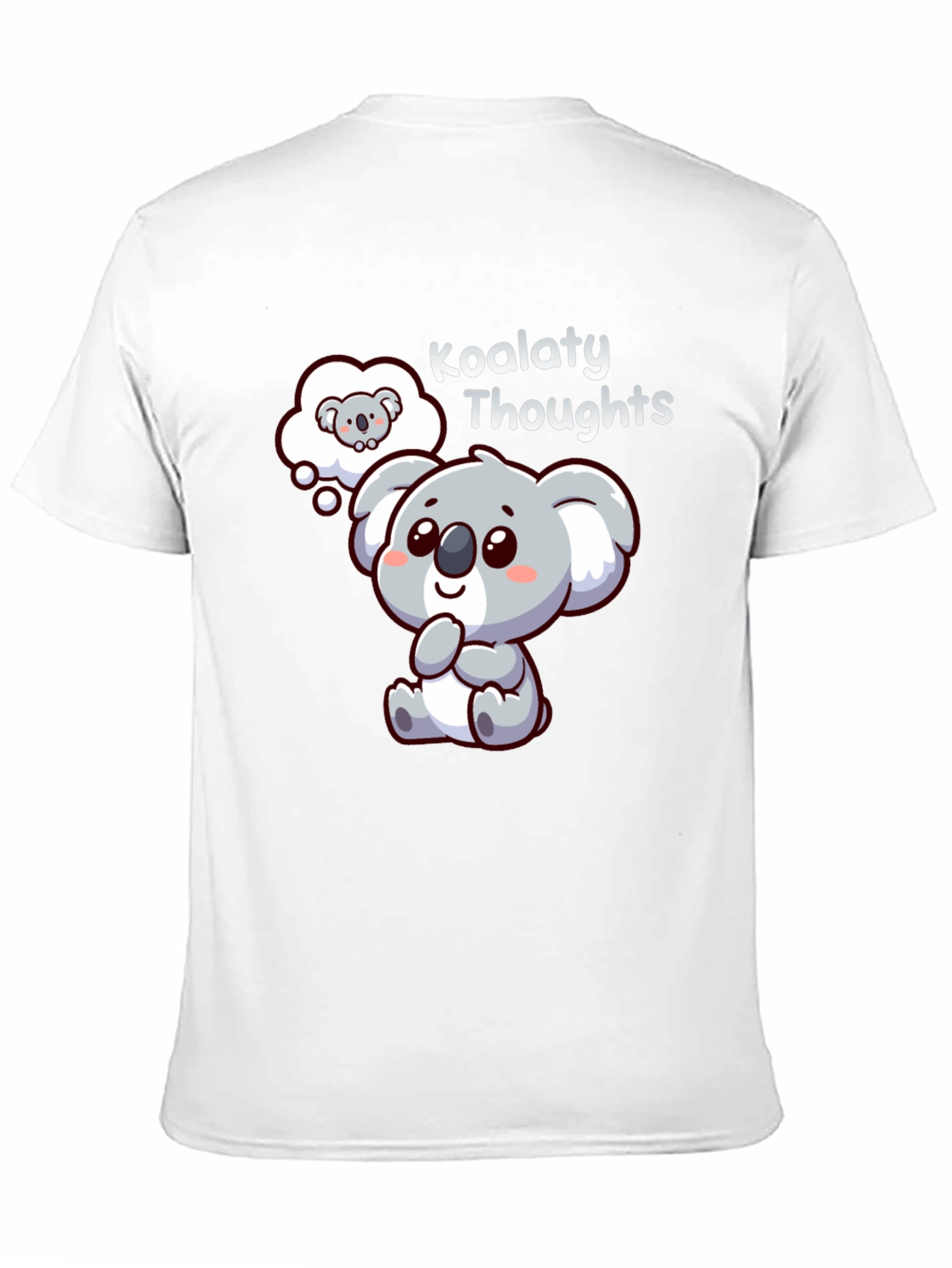 Black Koalaty Thoughts T-Shirt - Cute Koala Graphic Tee view 11