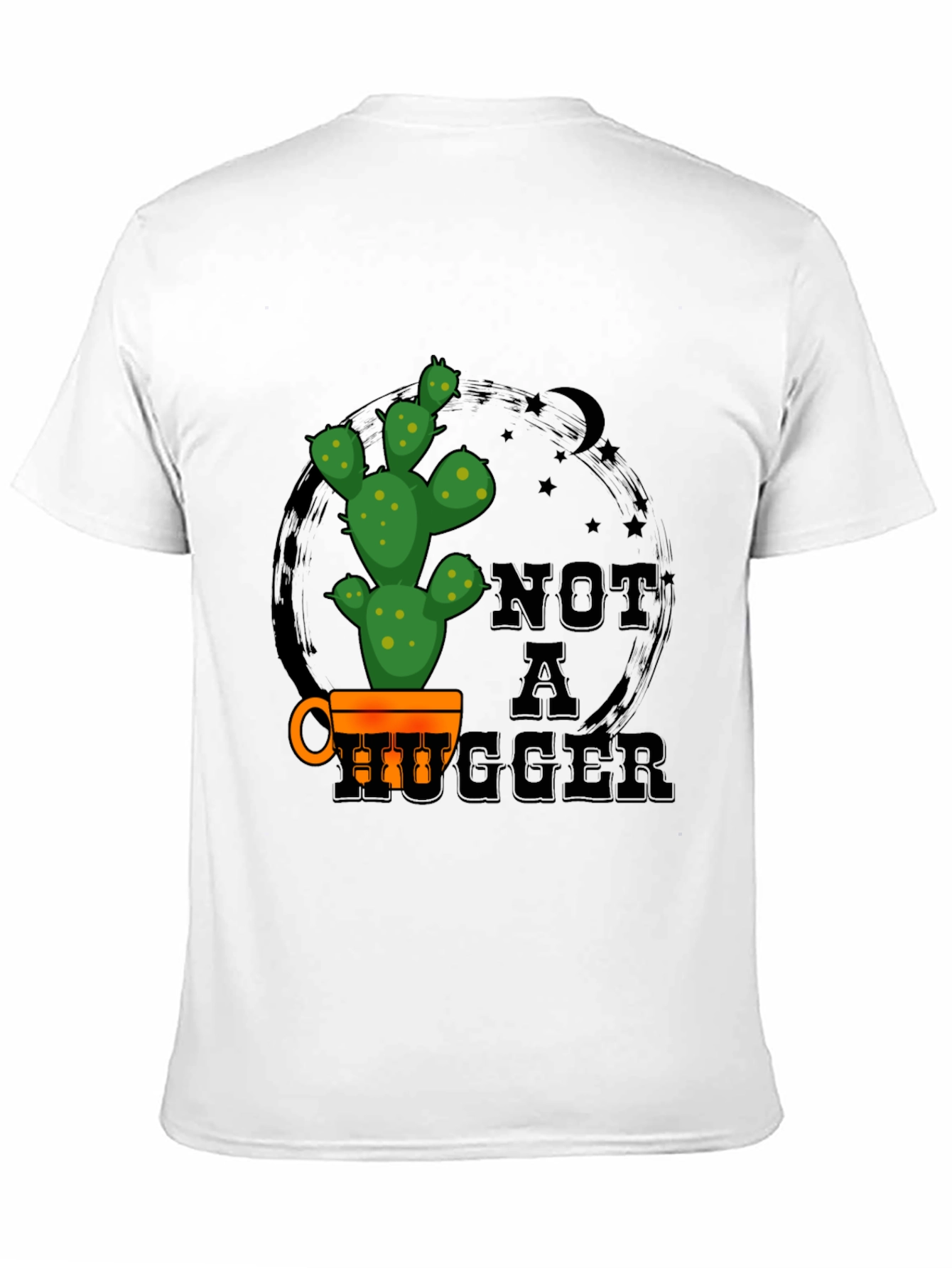 Black Not a Hugger Cactus Graphic Tee view 11