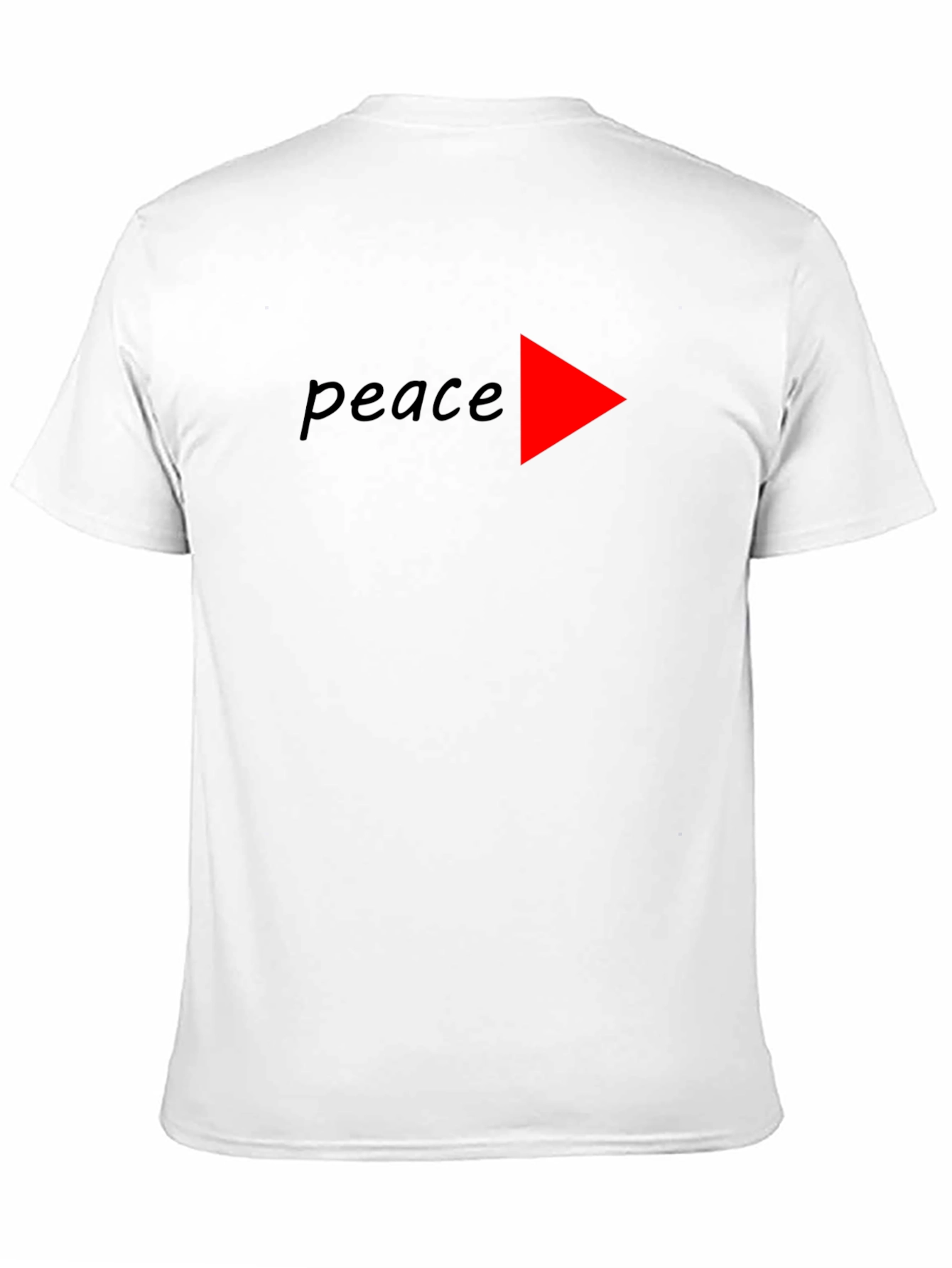 Black Peace Sign T-Shirt - Modern Graphic Tee view 11