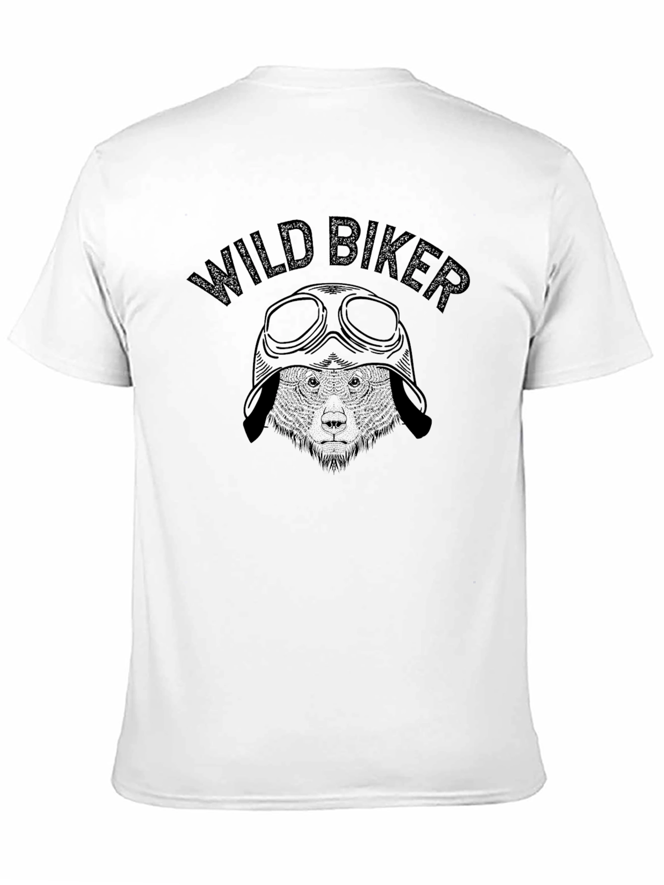 Black Wild Biker Graphic T-Shirt view 11