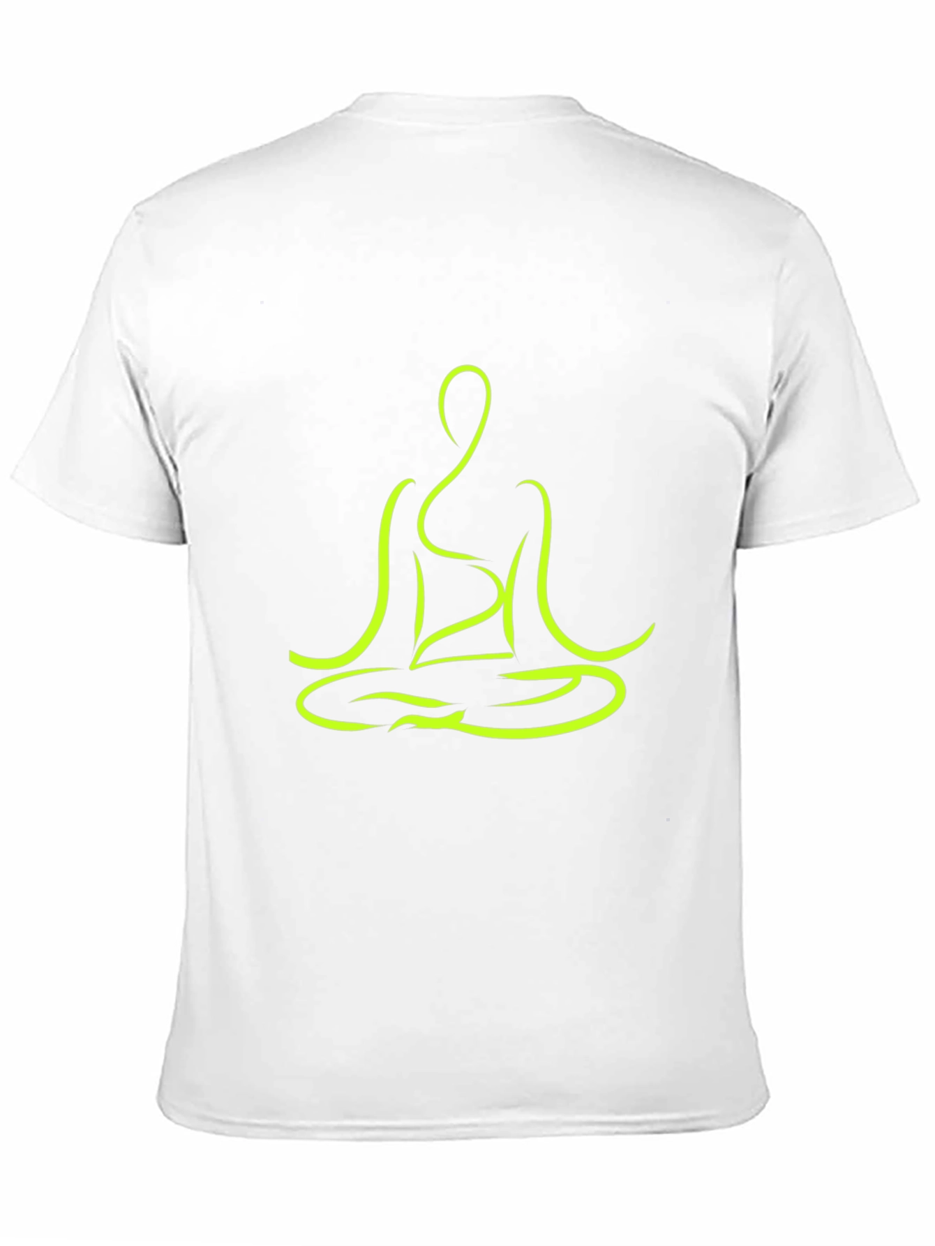 Black Yoga Pose Graphic Tee - Black Cotton T-Shirt view 11