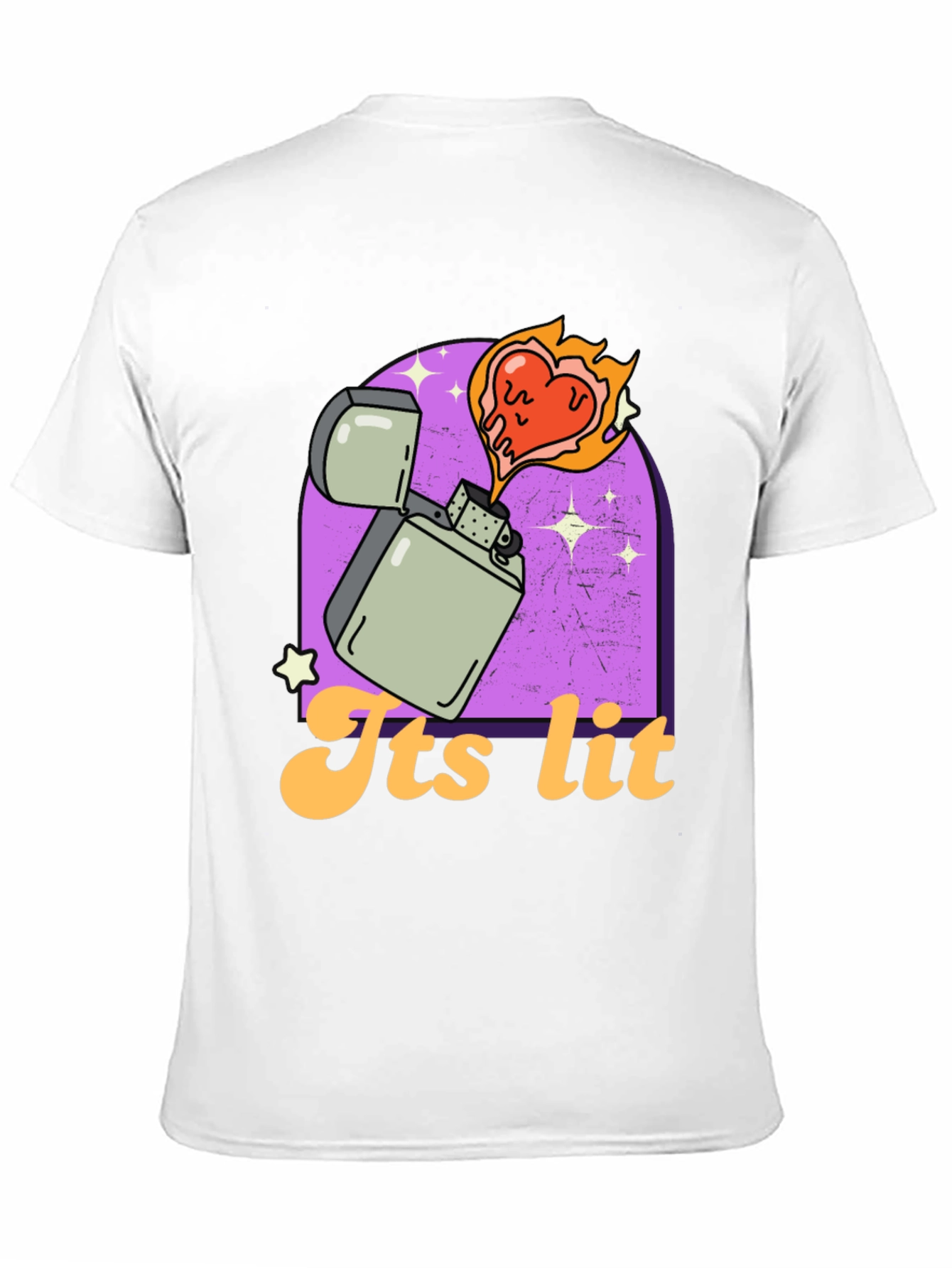 Black Its Lit T-Shirt - Novelty Graphic Tee view 11