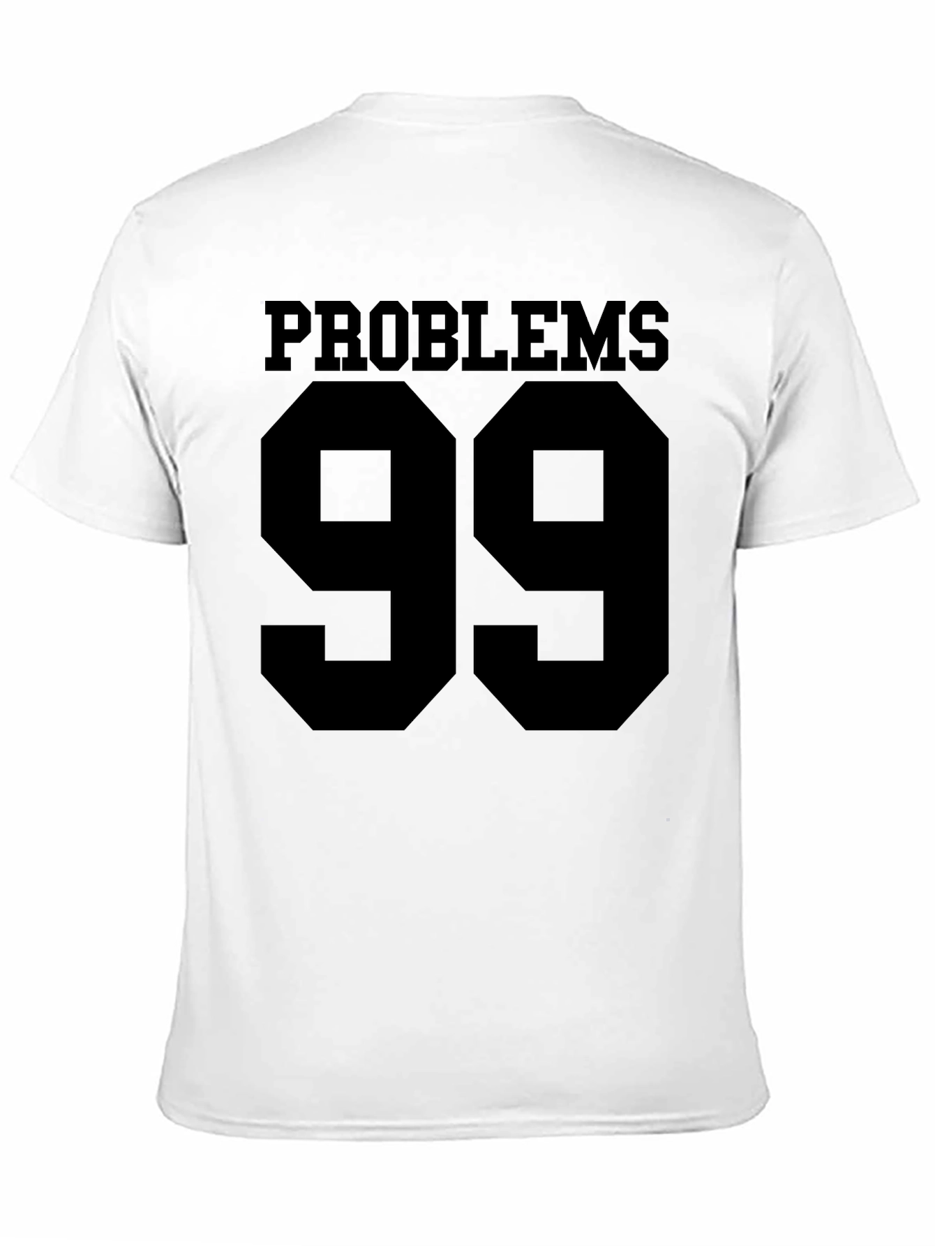 Black Problems 99 Graphic T-Shirt - Black Crew Neck Tee view 11