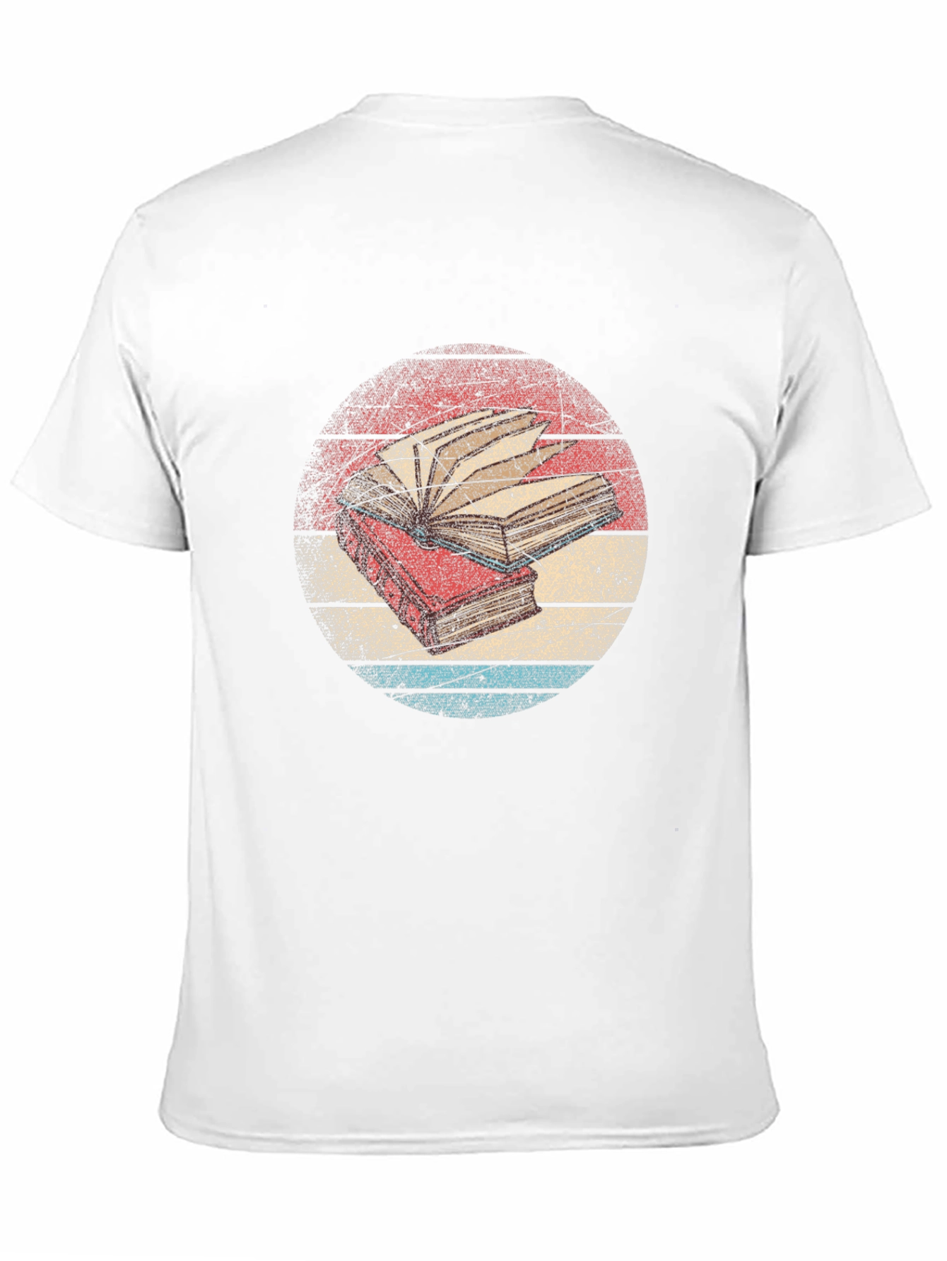 Black Vintage Book Lover T-Shirt - Read On! view 11