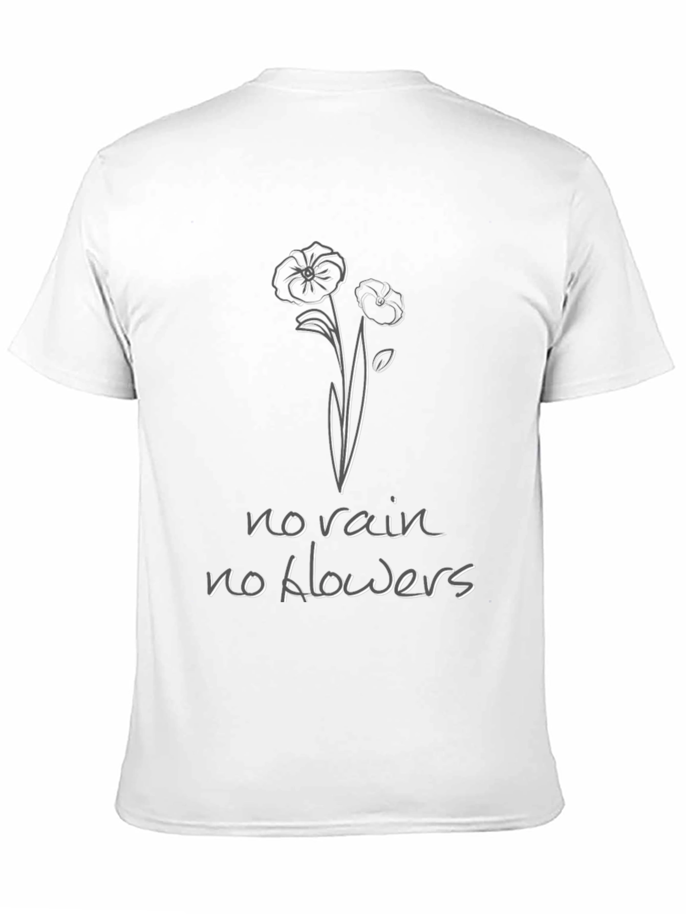 Black No Rain No Flowers Graphic Tee - Black view 11