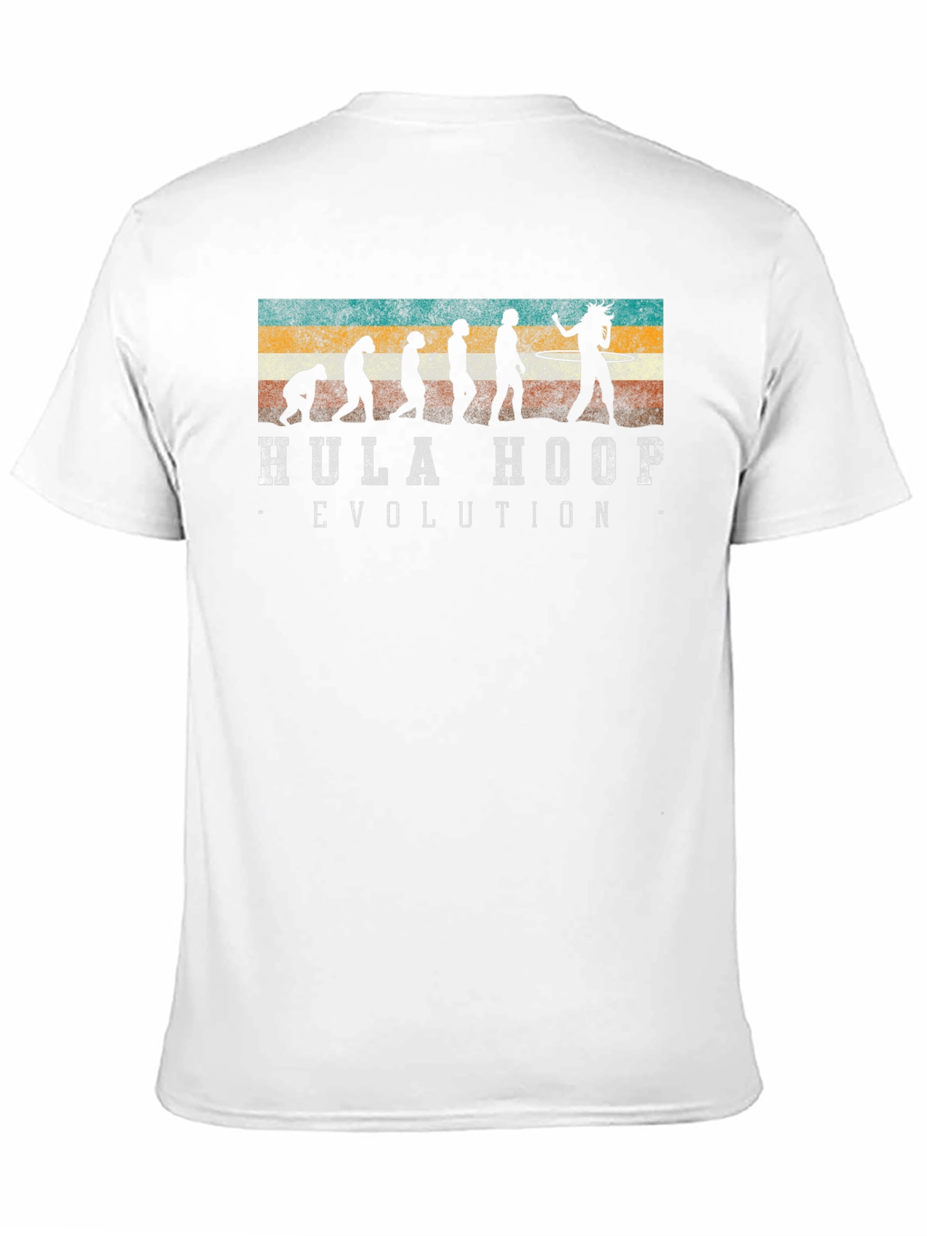 Black Hula Hoop Evolution Graphic T-Shirt view 11