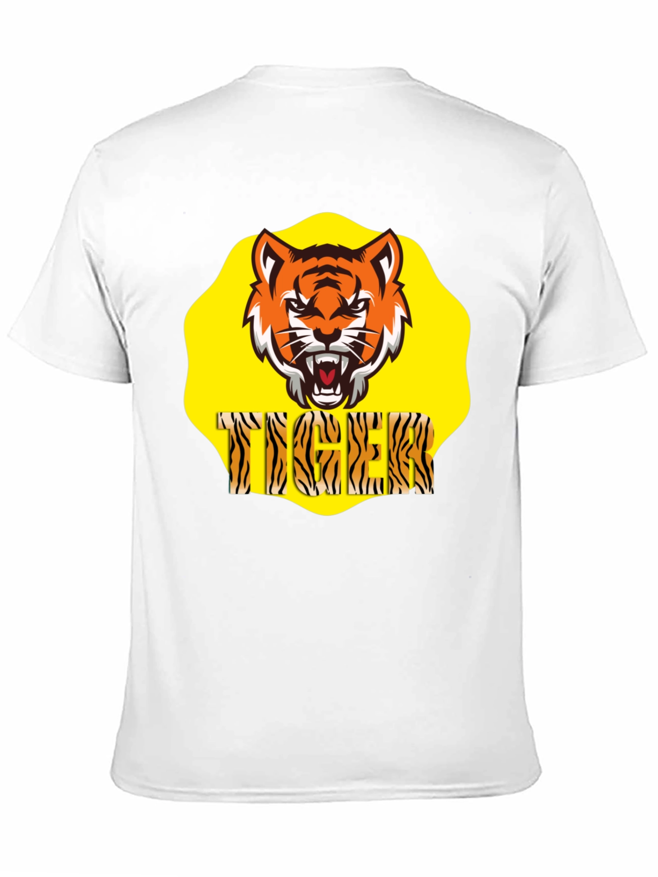 Black Tiger Graphic Black T-Shirt view 11