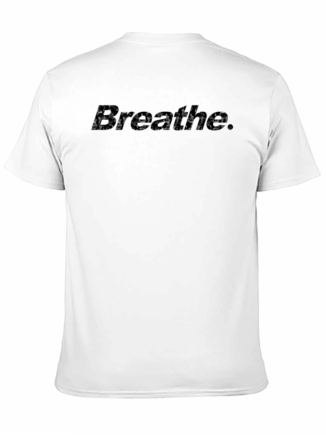 Black Breathe Camo Print Black Crew Neck T-Shirt view 11