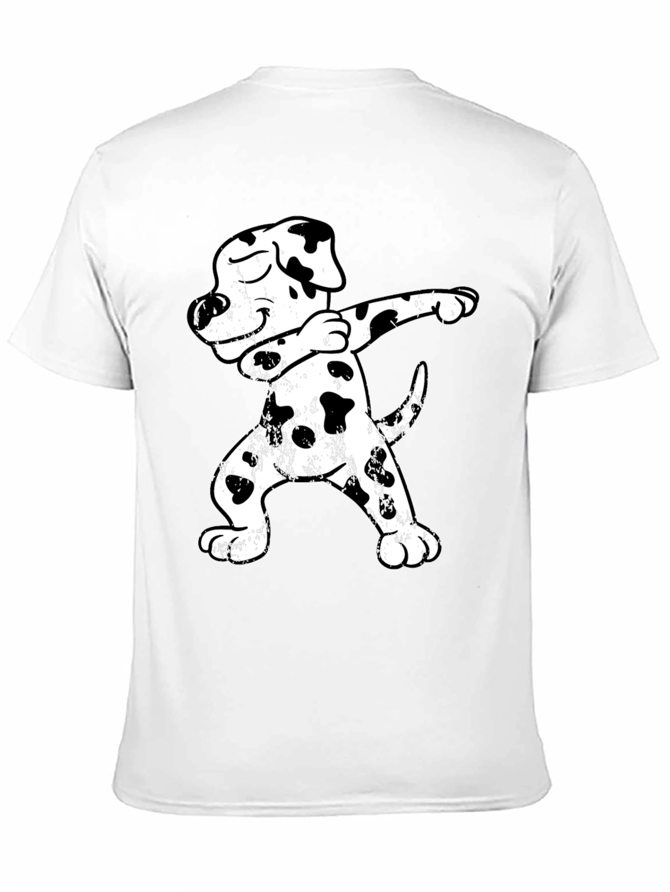 Black Dabbing Dalmatian T-Shirt - Funny Dog Tee view 11