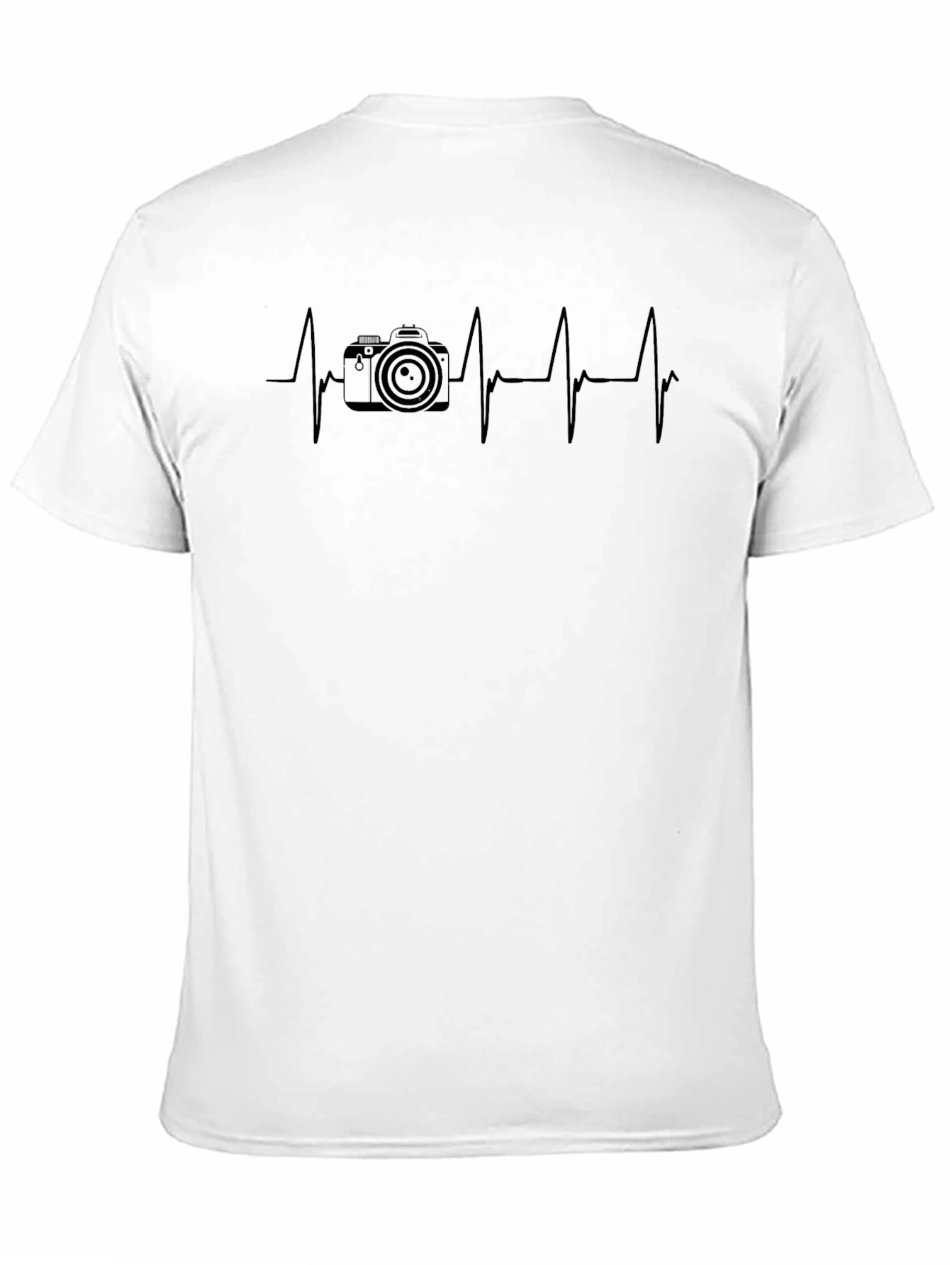 Black Camera Heartbeat T-Shirt - Photographer's Passion view 11