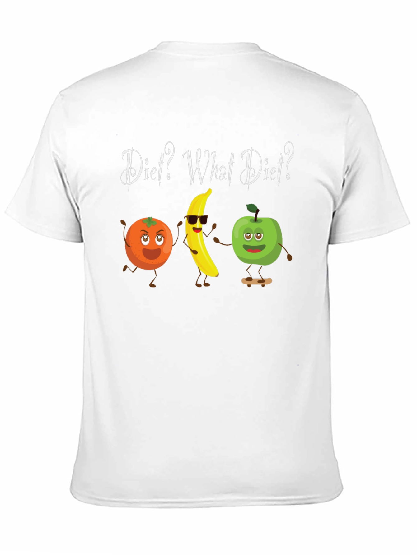 Black Diet? What Diet? Funny Fruit T-Shirt view 11