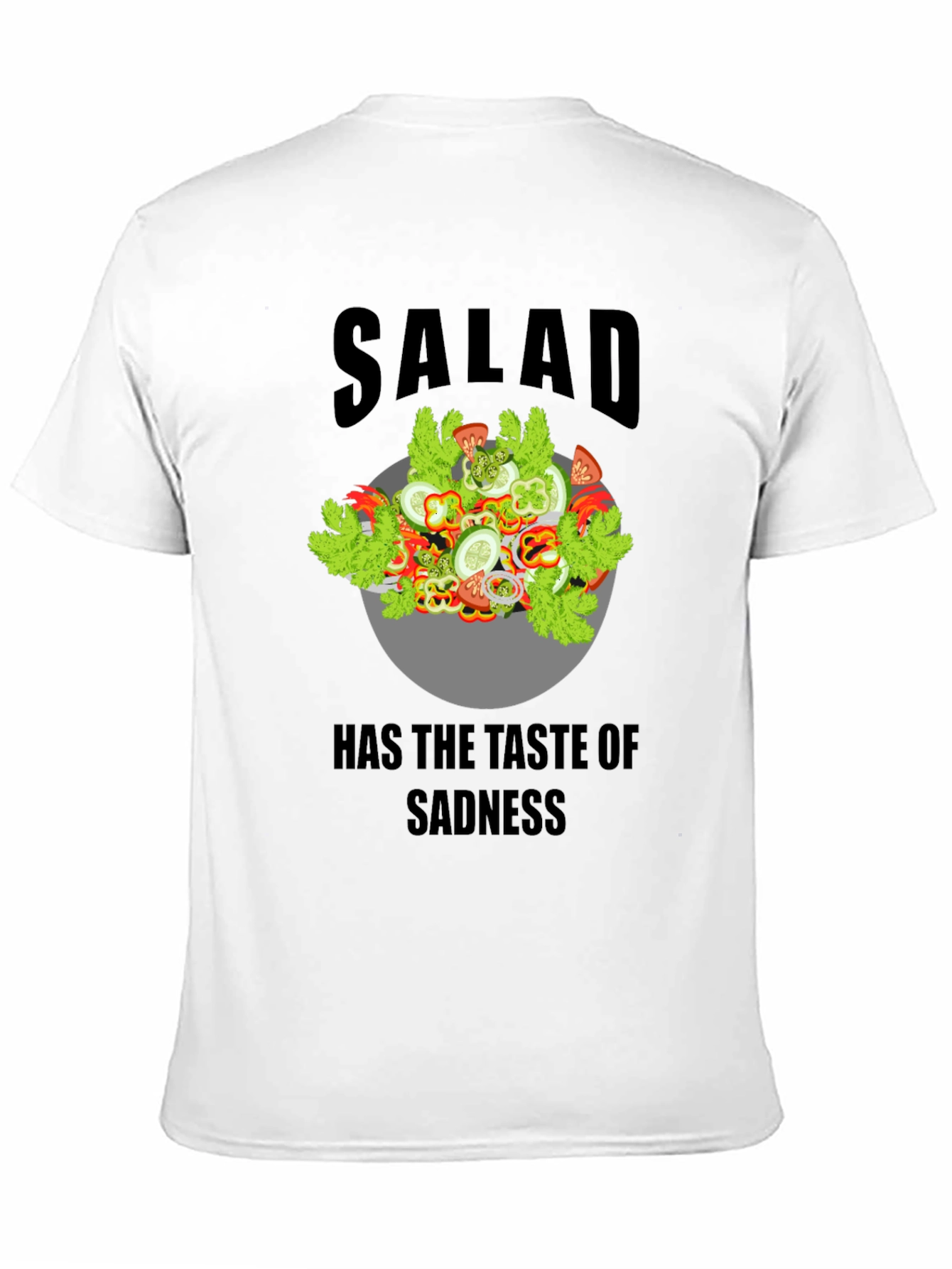 Black Sad Salad Graphic Tee view 11
