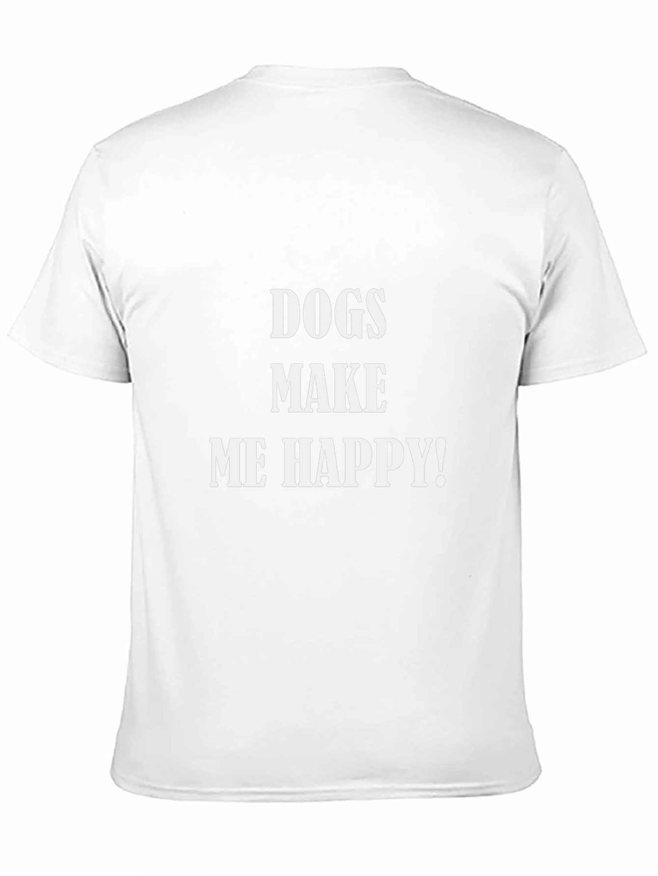 Black Dogs Make Me Happy Black T-Shirt view 11