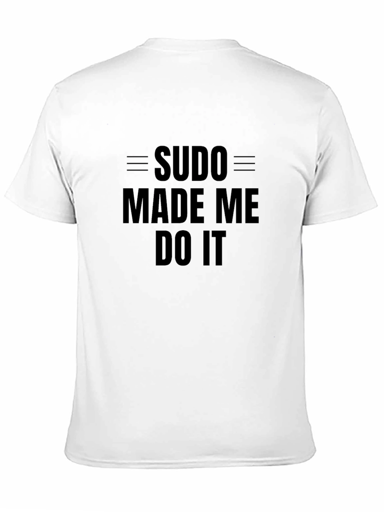 Sudo Made Me Do It Graphic Tee - Black Cotton T-Shirt - 11