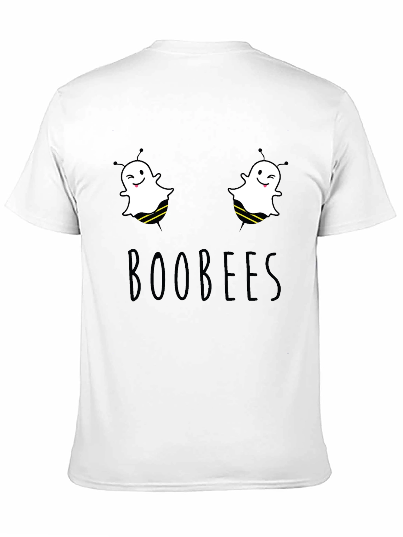 Black Boobees Graphic Tee - Funny Ghost Bee Pun T-Shirt view 11