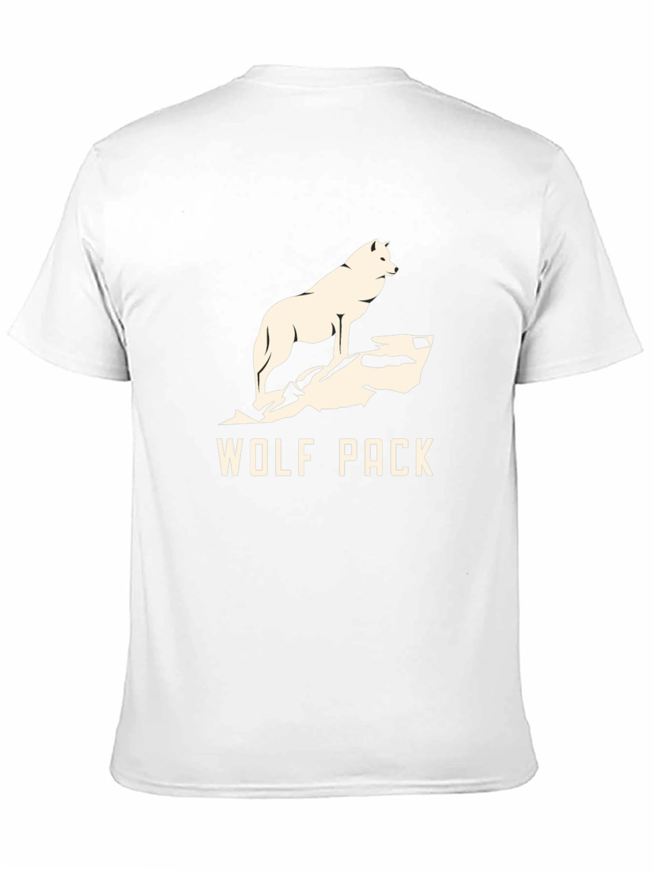 Black Wolf Pack Graphic Tee - Black Cotton Blend view 11