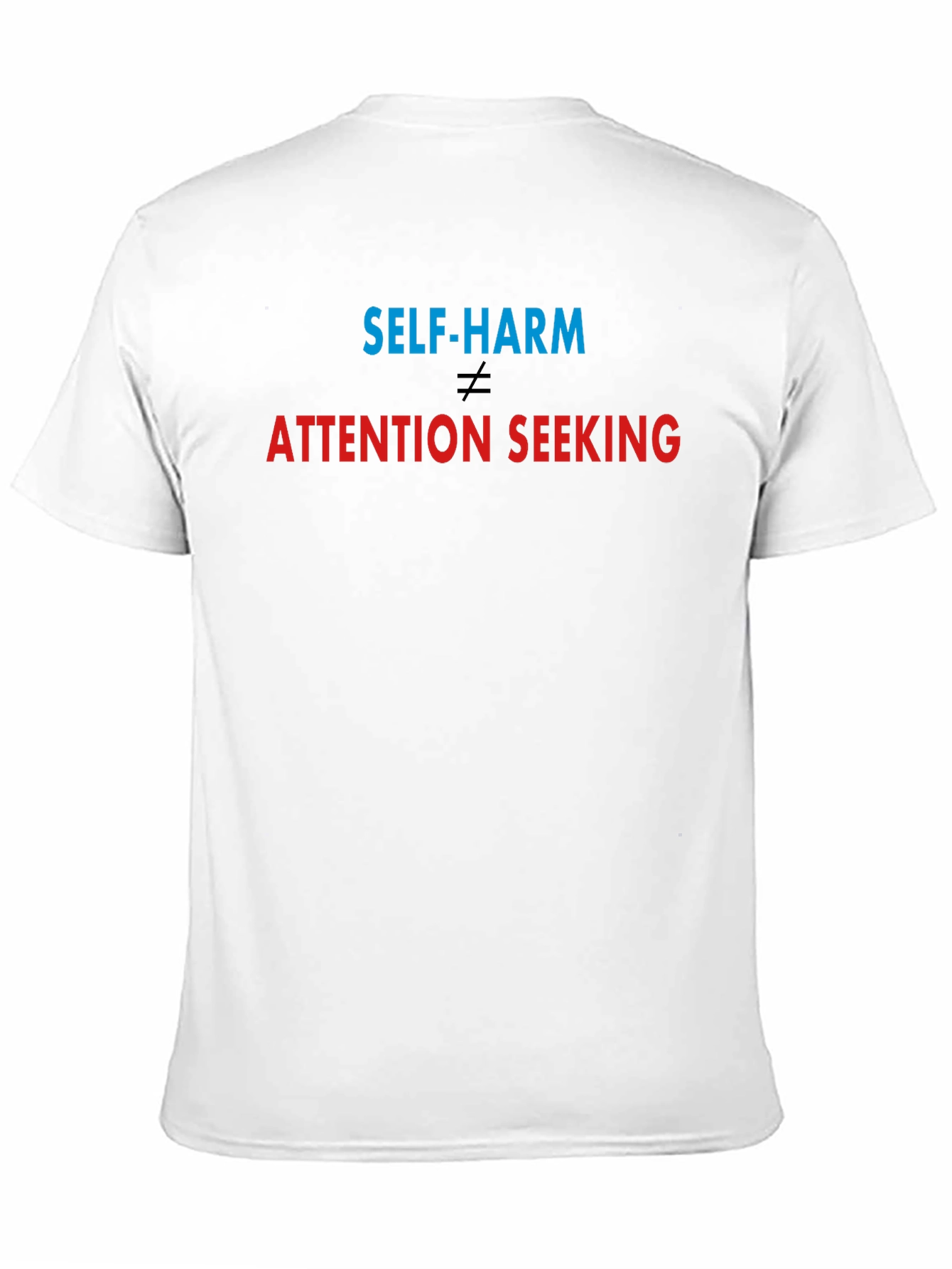Black Self-Harm is Not Attention Seeking Black Tee view 11