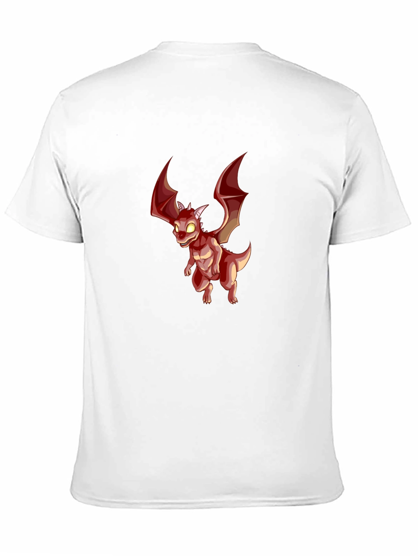 Black Red Dragon Graphic T-Shirt view 11