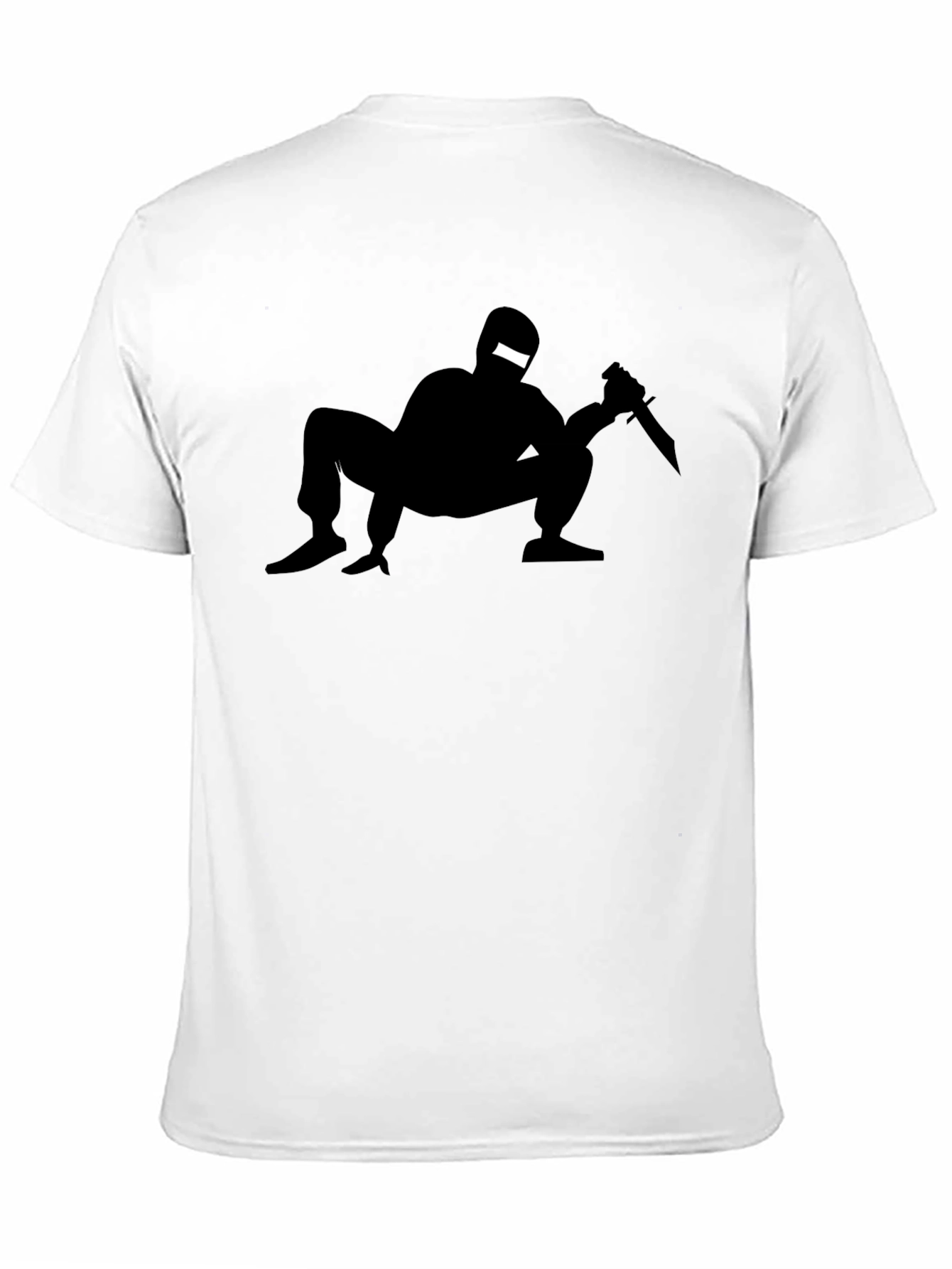 Black Stealth Ninja Graphic T-Shirt - Black view 11