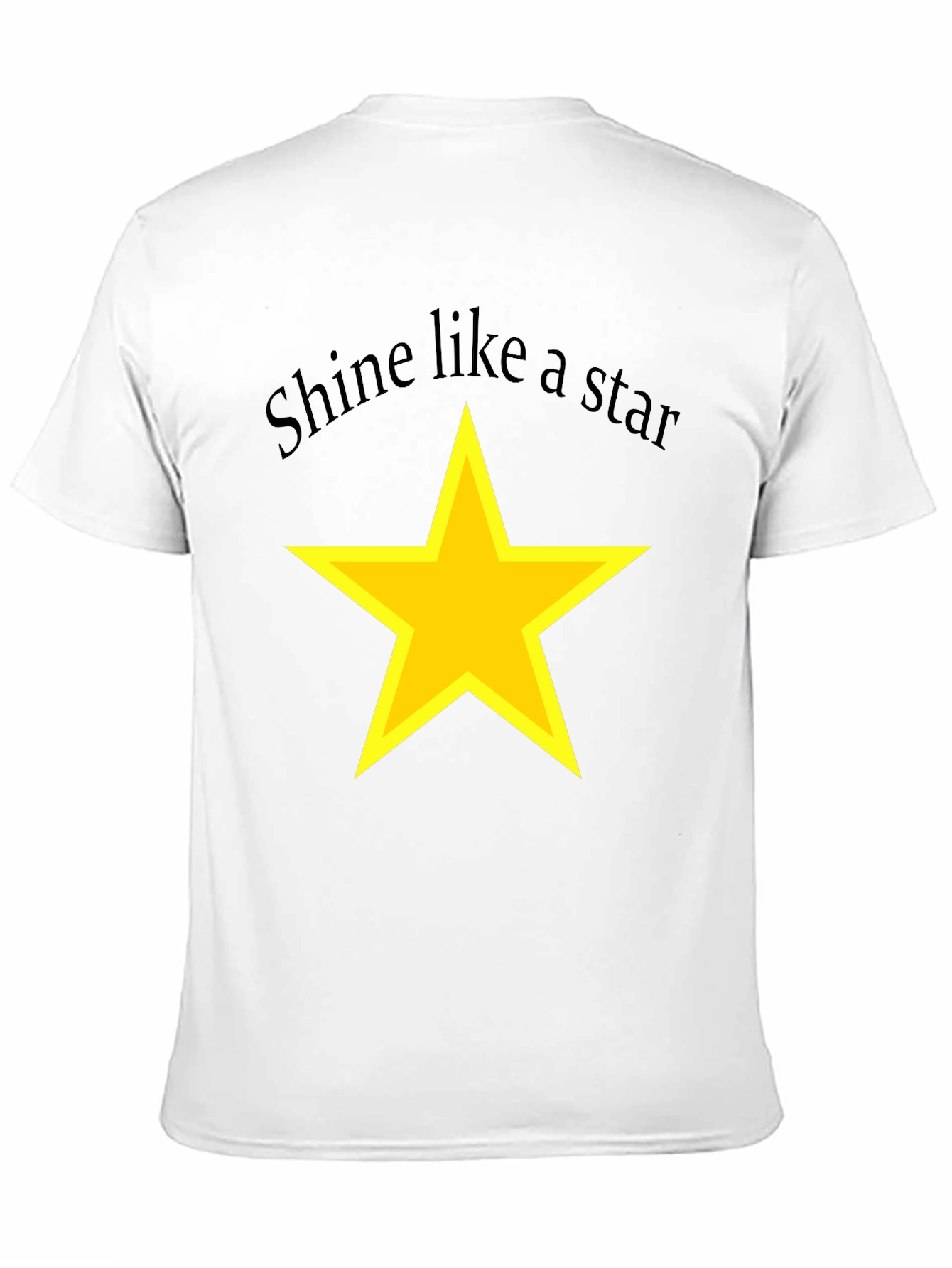 Black Shine Like a Star Black T-Shirt view 11