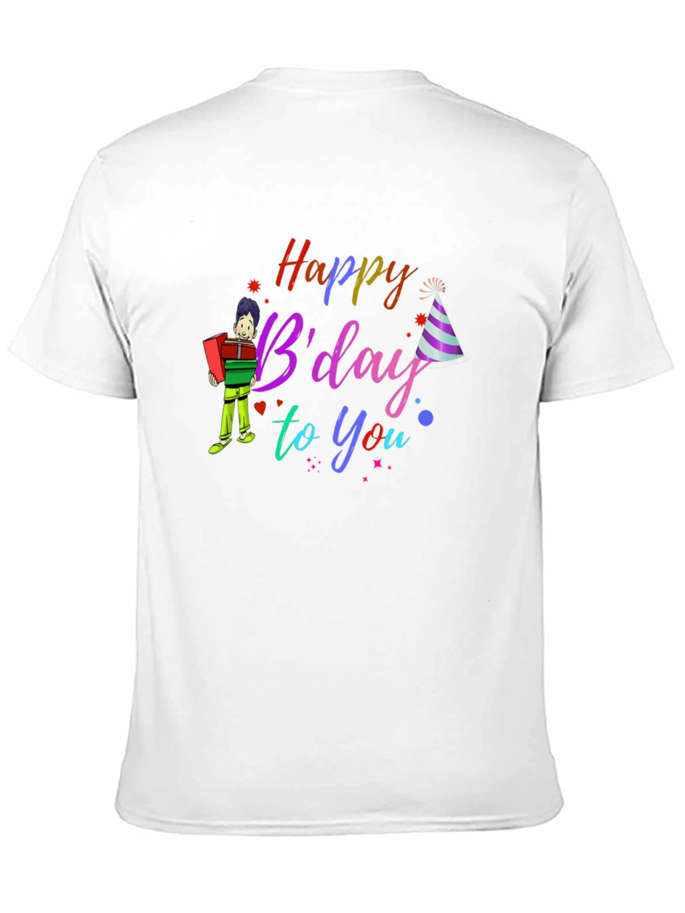 Black Happy B'day to You T-Shirt view 11