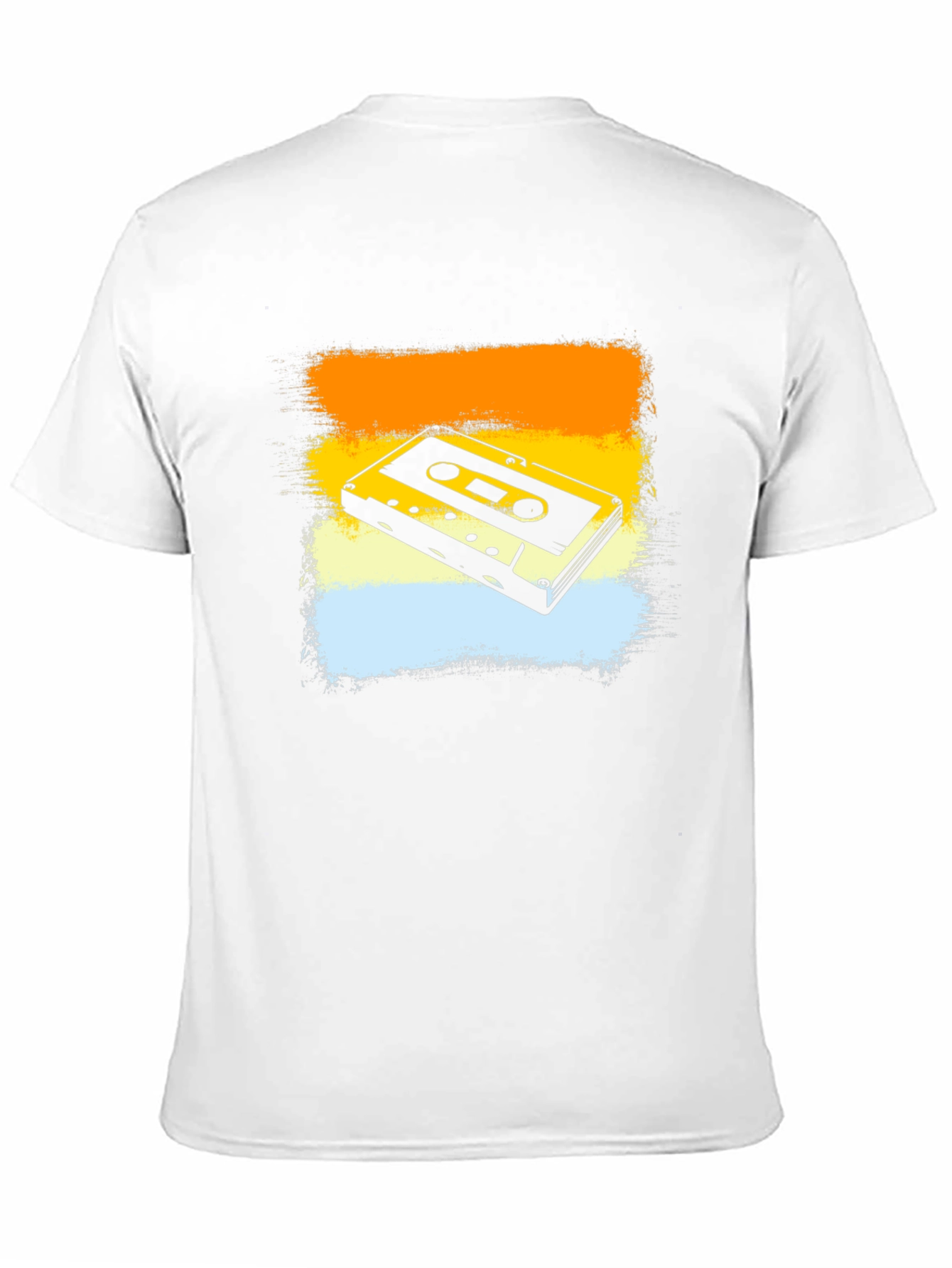 Black Retro Cassette Tape Graphic Tee - Vintage Style Black T-Shirt view 11