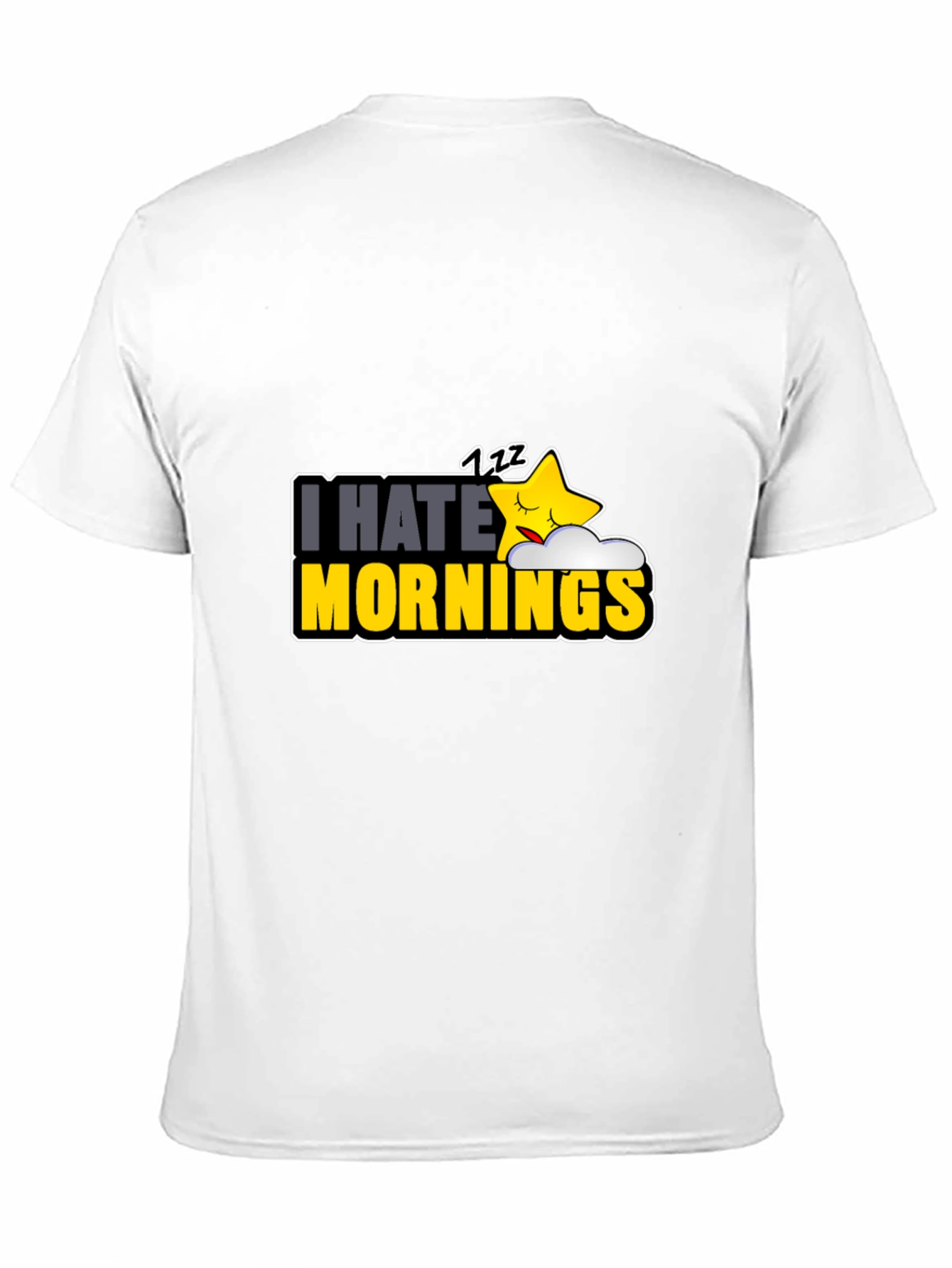Black I Hate Mornings Black Graphic Tee view 11