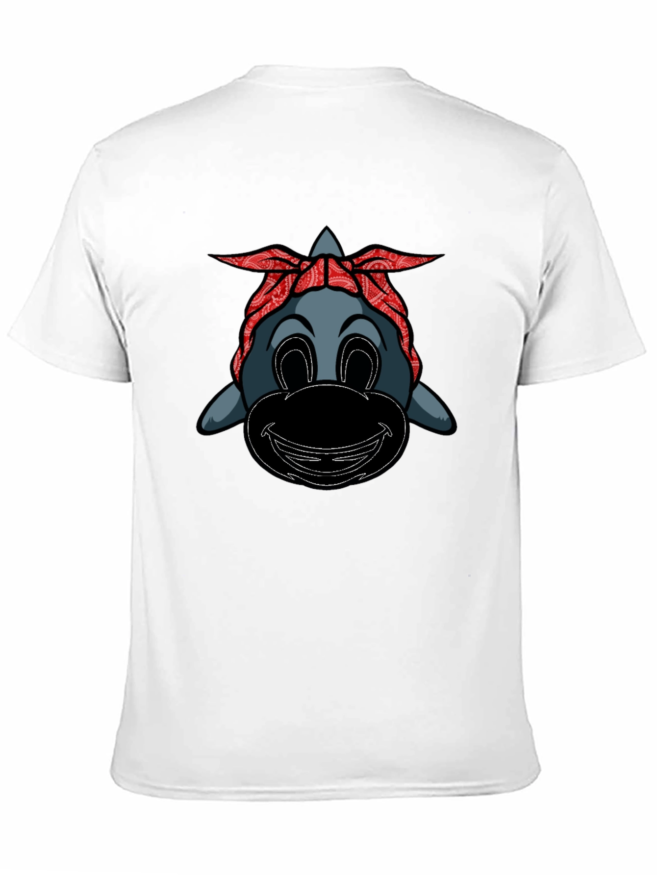 Black Cartoon Gangster Dolphin Graphic Tee view 11