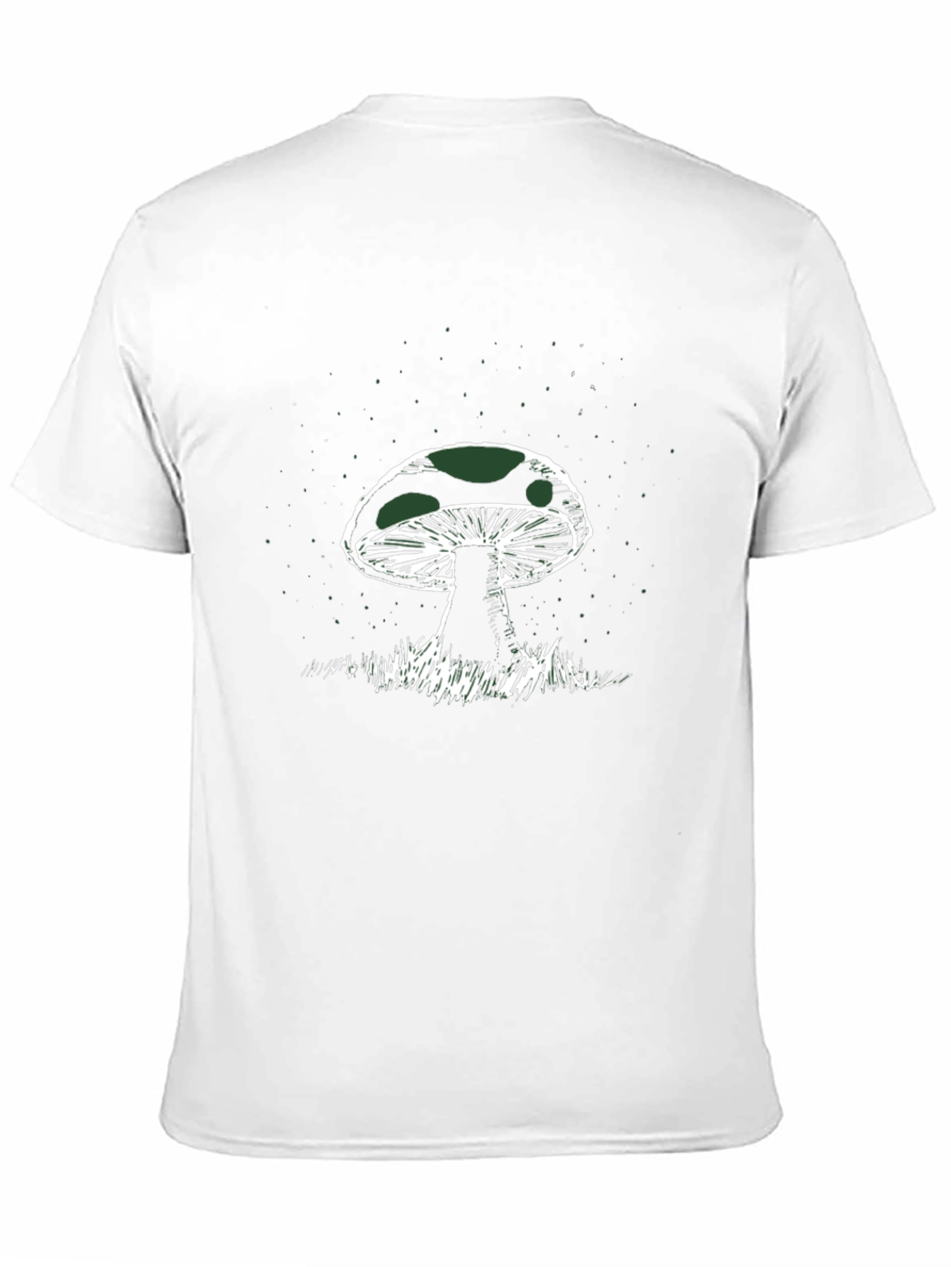 Black Mushroom Graphic T-Shirt - Nature Inspired Tee view 11