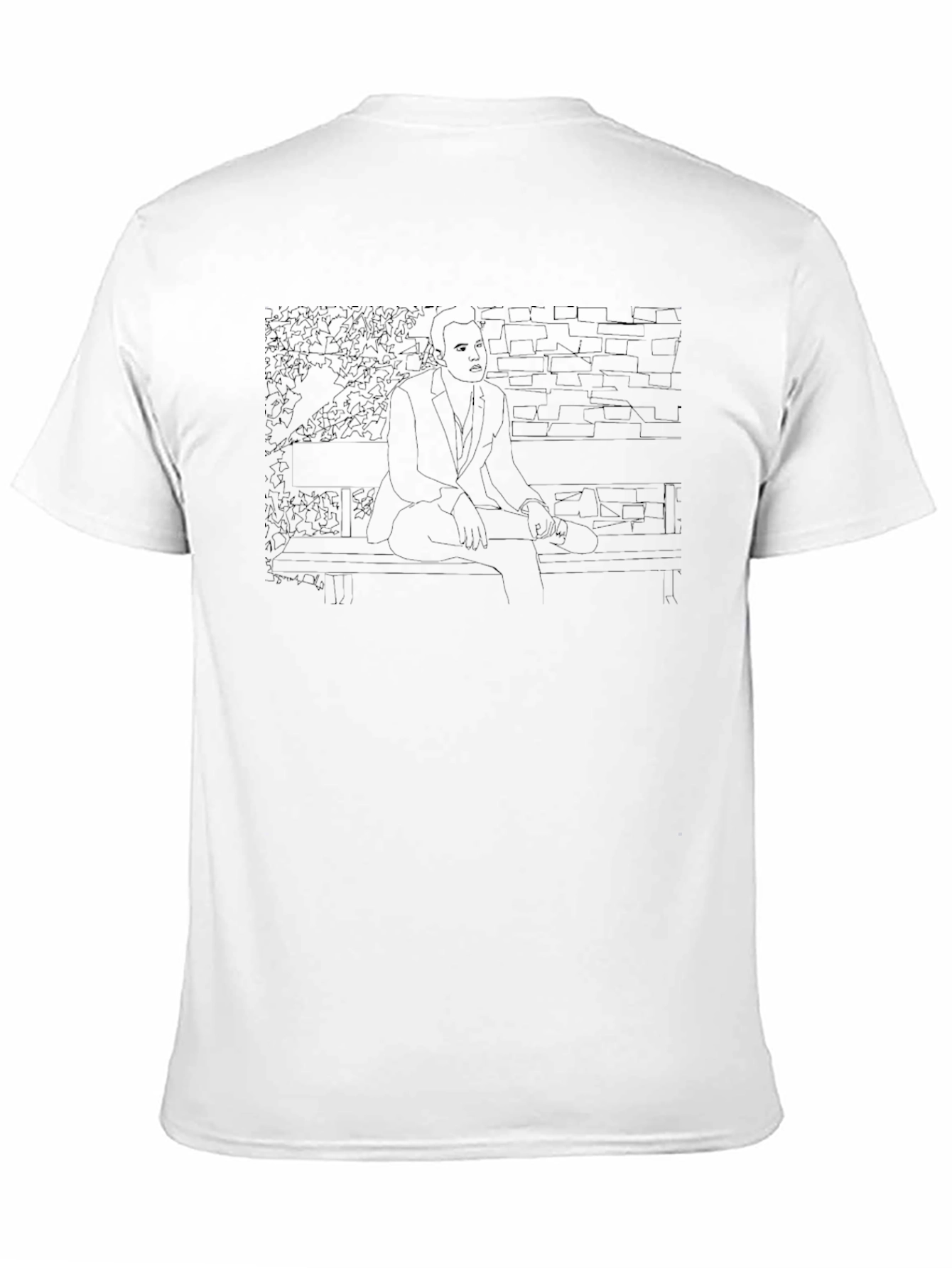 Black Contrasting Outline T-Shirt view 11