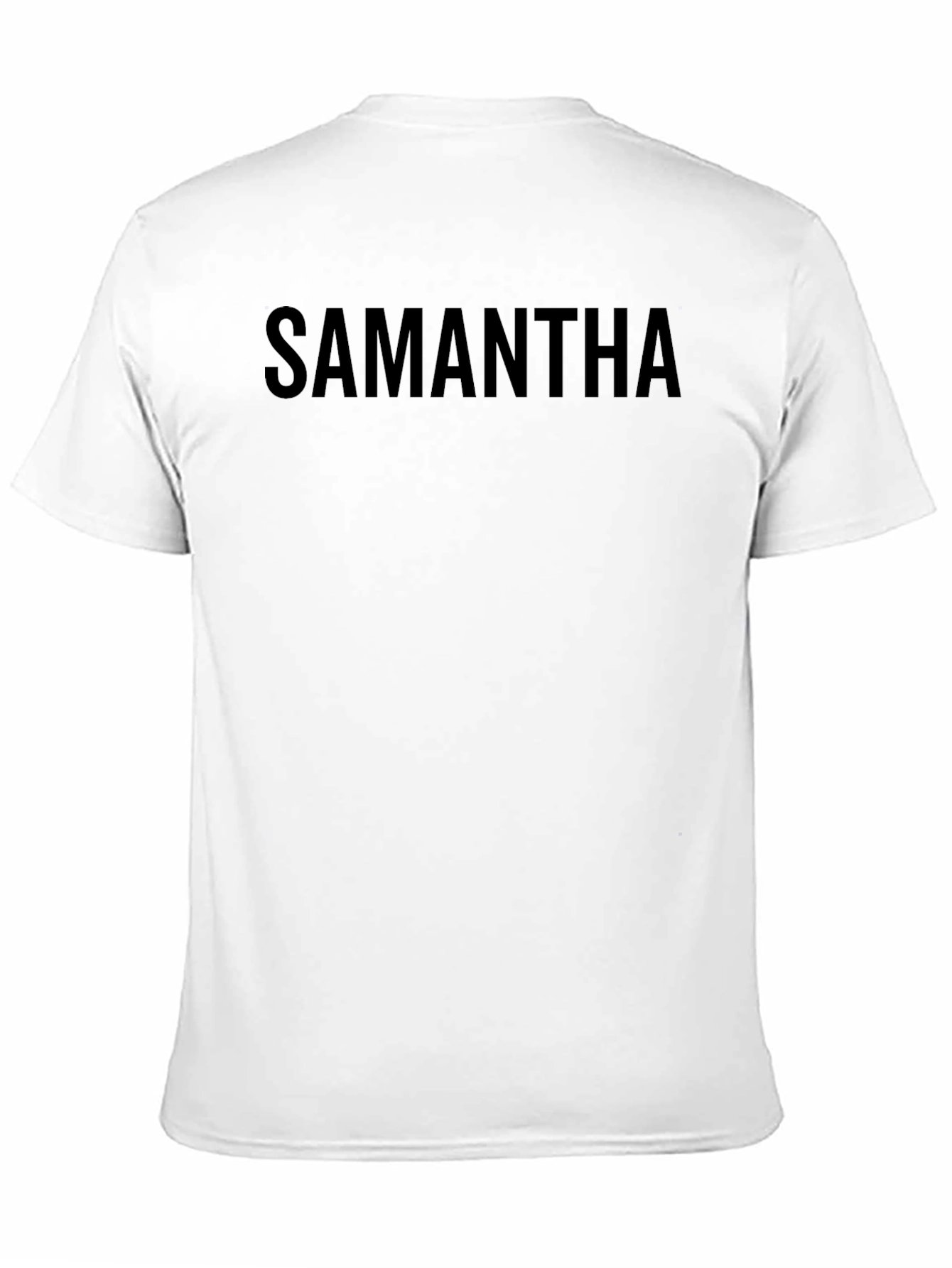 Black Samantha Personalized Black T-Shirt view 11