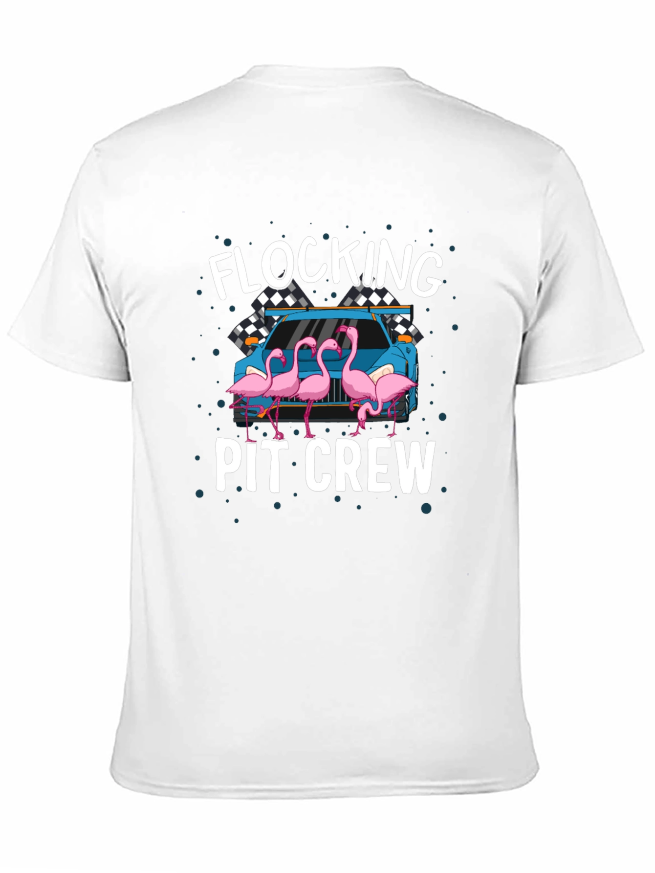 Black Flocking Pit Crew T-Shirt view 11