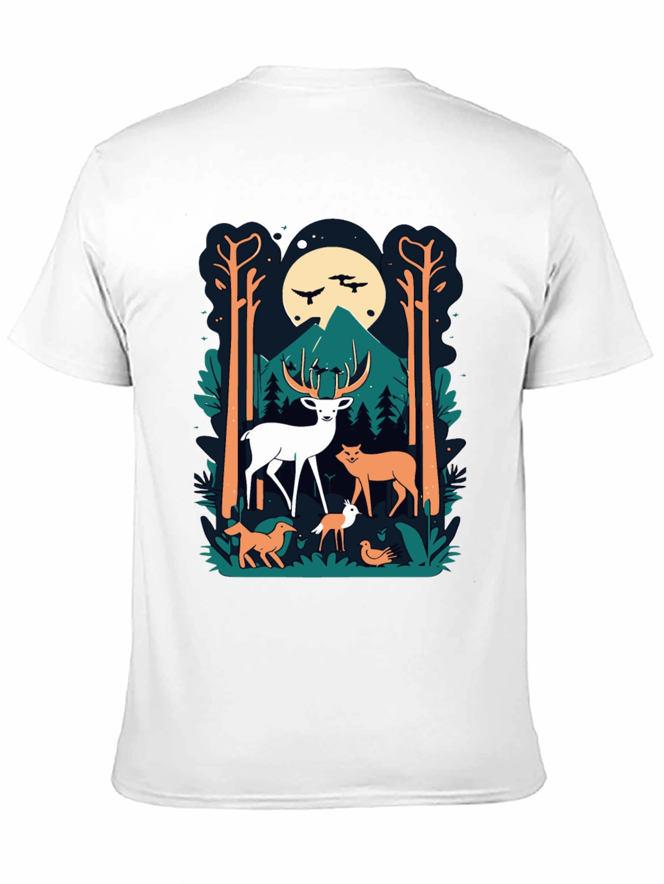 Black Nature Scene Graphic Tee view 11