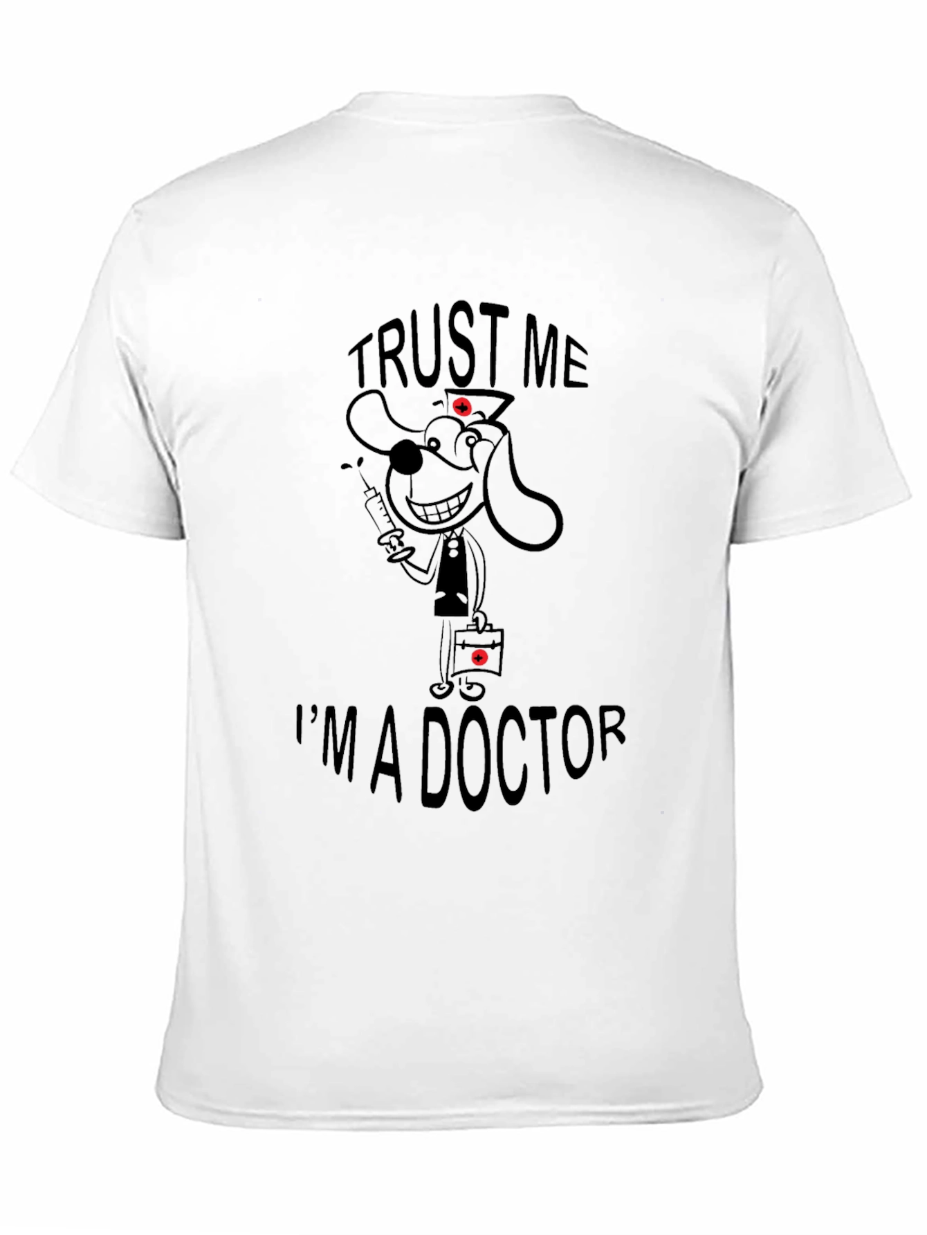 Black Trust Me I'm A Doctor Black T-Shirt view 11