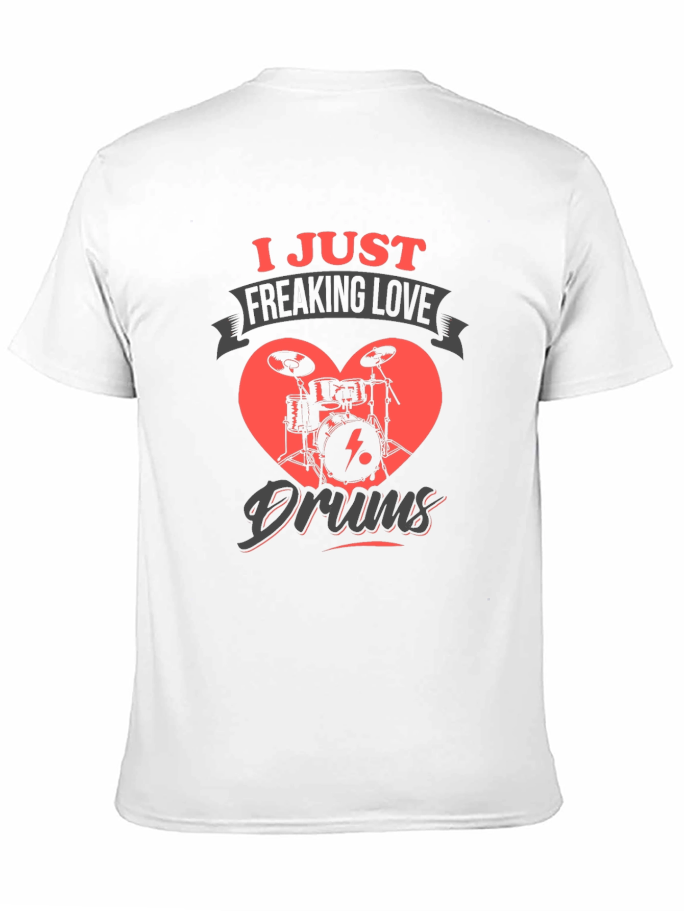 Black Drum Lover Graphic T-Shirt - Black view 11