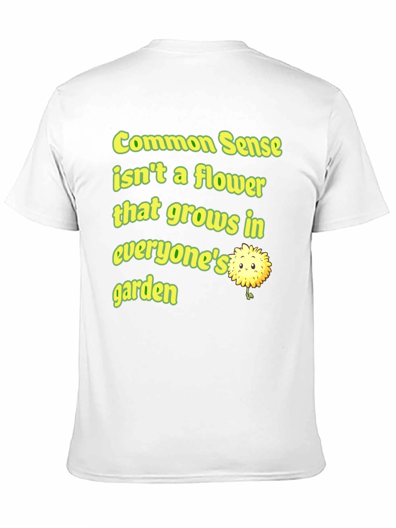 Black Common Sense Flower Graphic Tee view 11