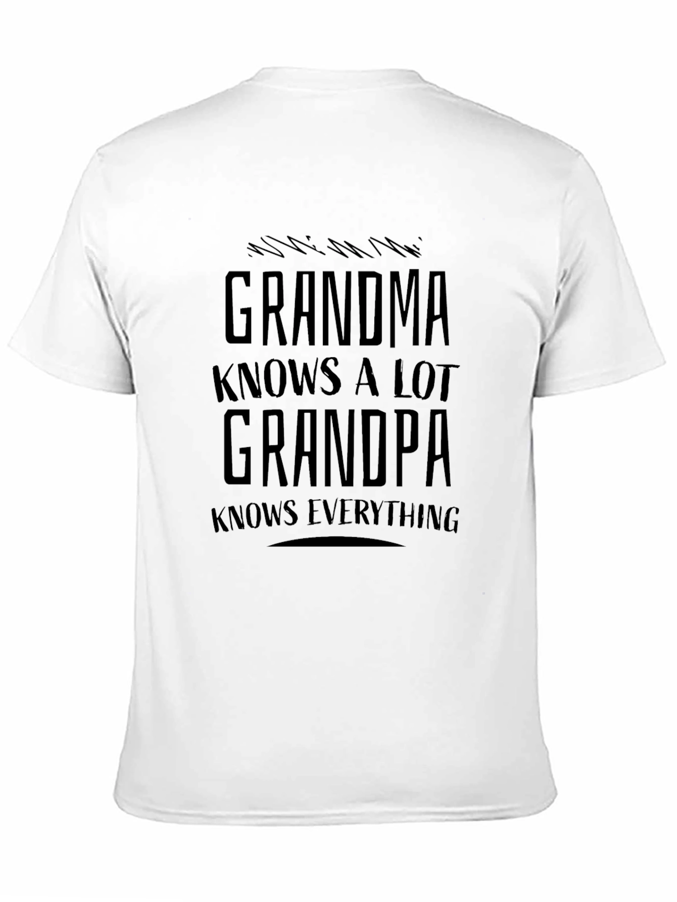Black Grandma/Grandpa Funny Graphic T-Shirt view 11