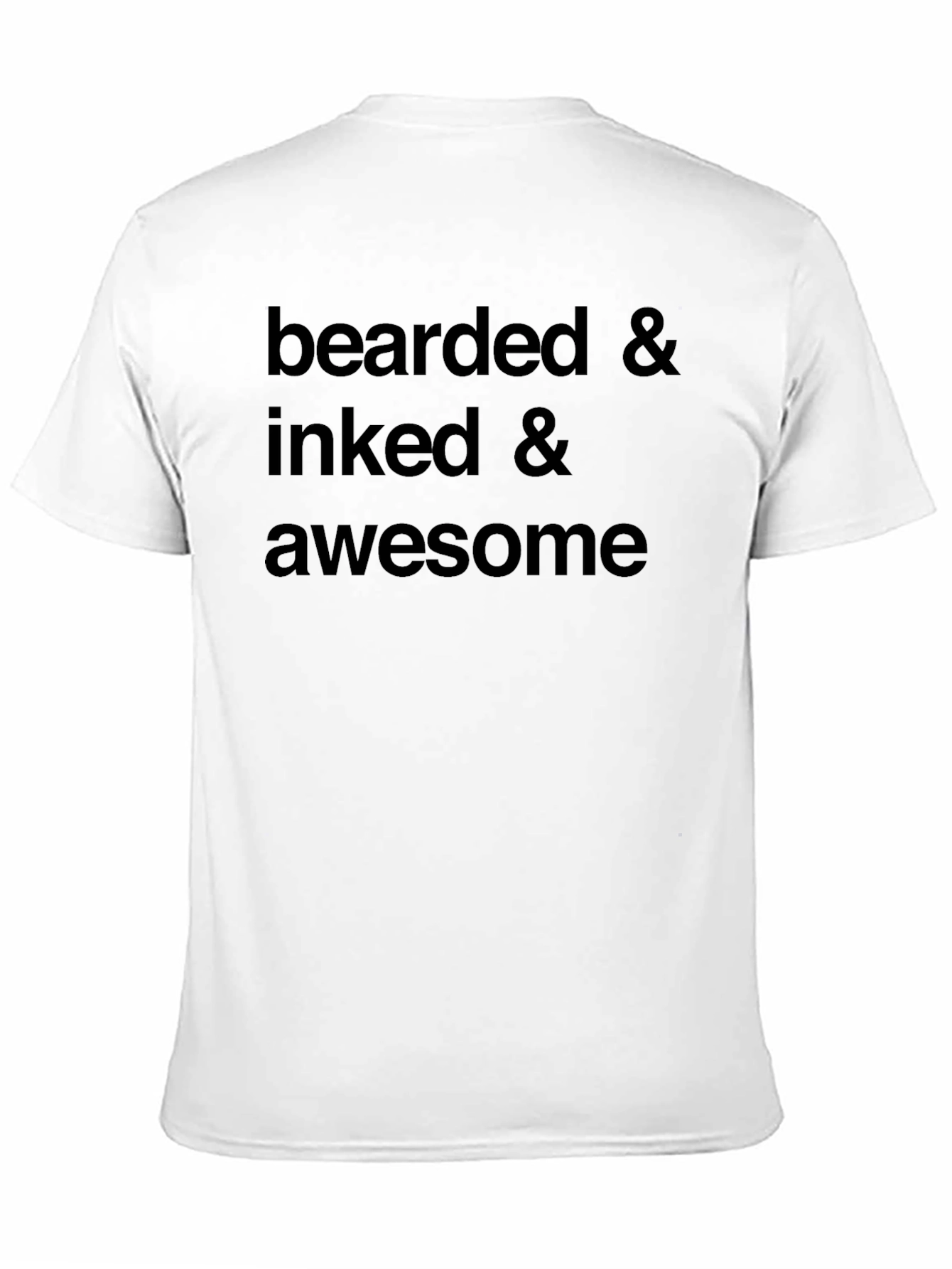 Black Bearded Inked Awesome Graphic Tee view 11