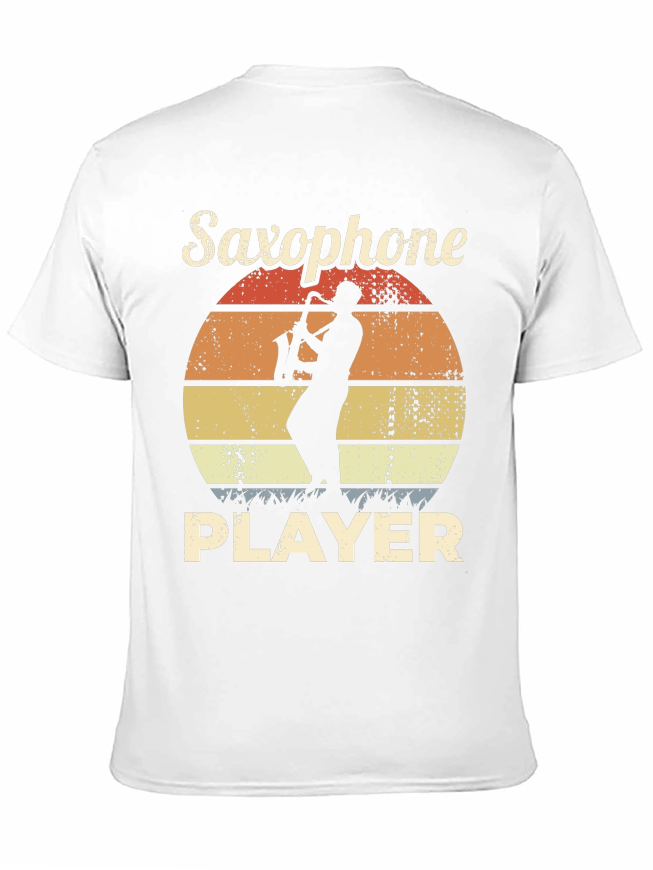 Black Saxophone Player Graphic T-Shirt view 11