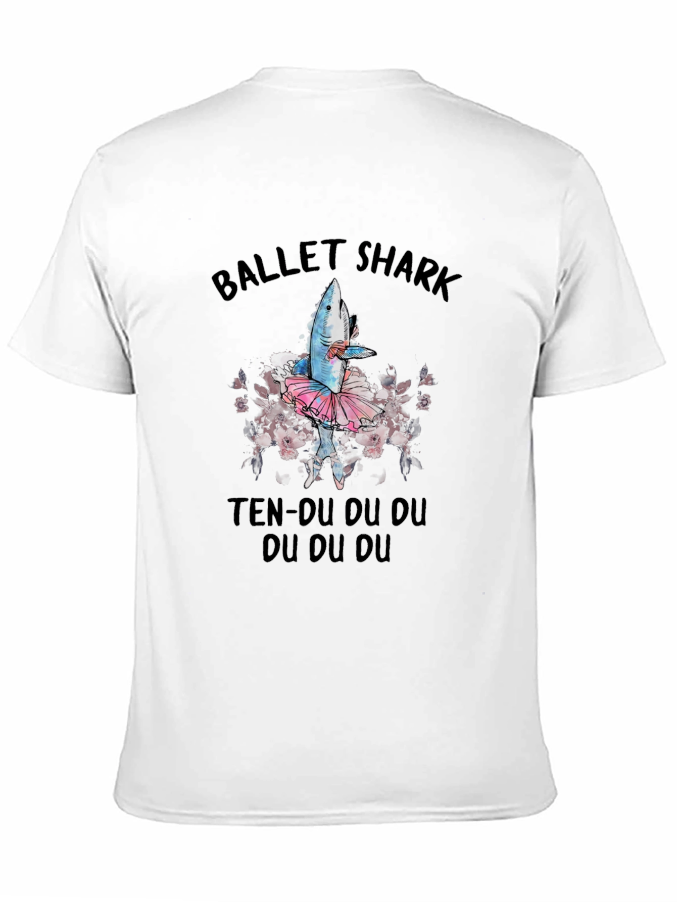 Black Ballet Shark T-Shirt - Funny Dance Tee view 11