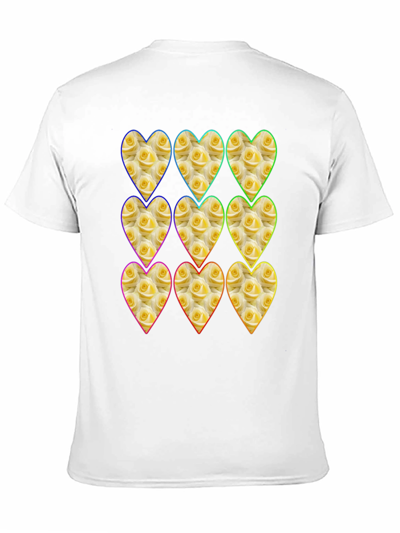 Black Floral Heart Pattern Graphic Tee view 11