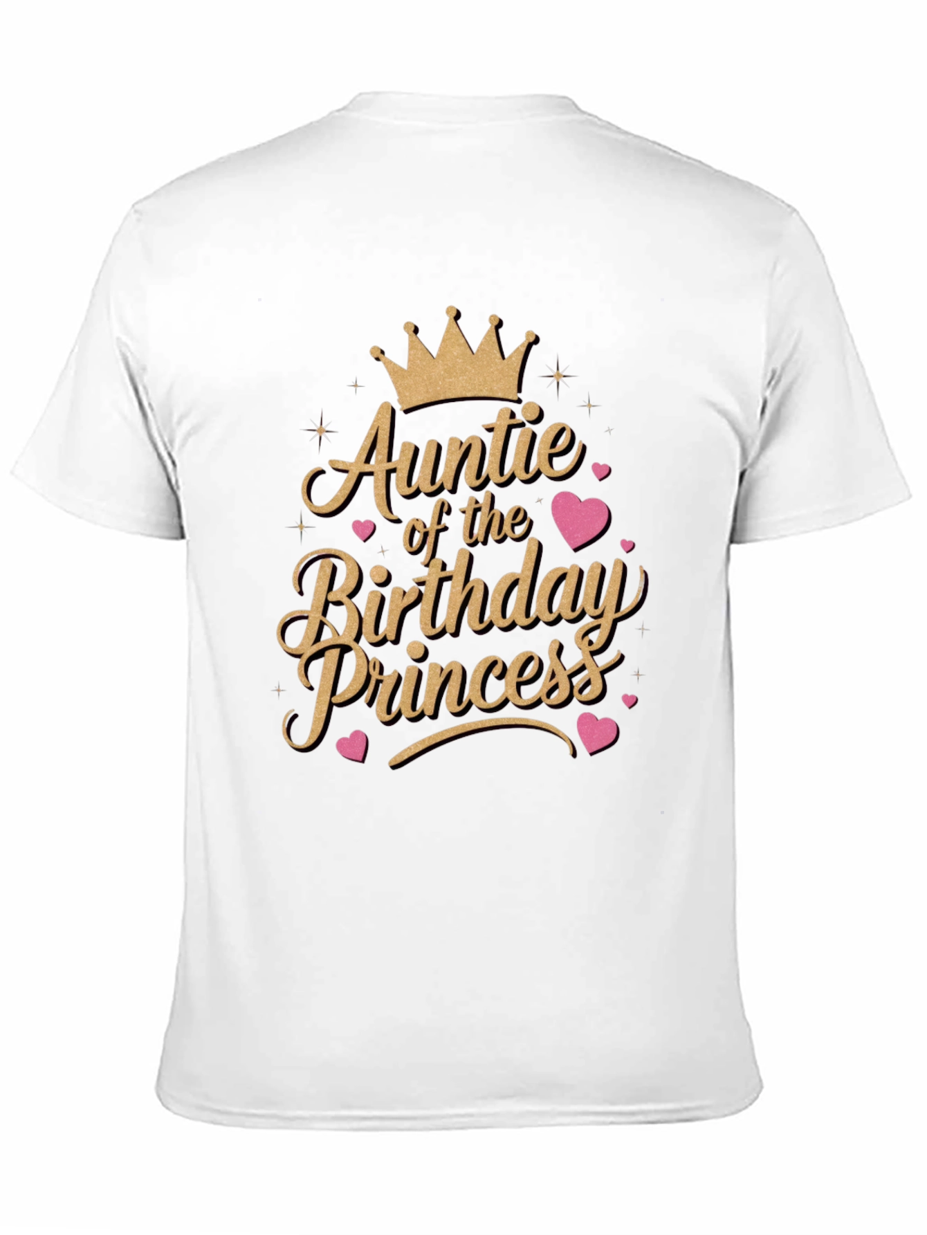 Black Auntie of the Birthday Princess T-Shirt view 11