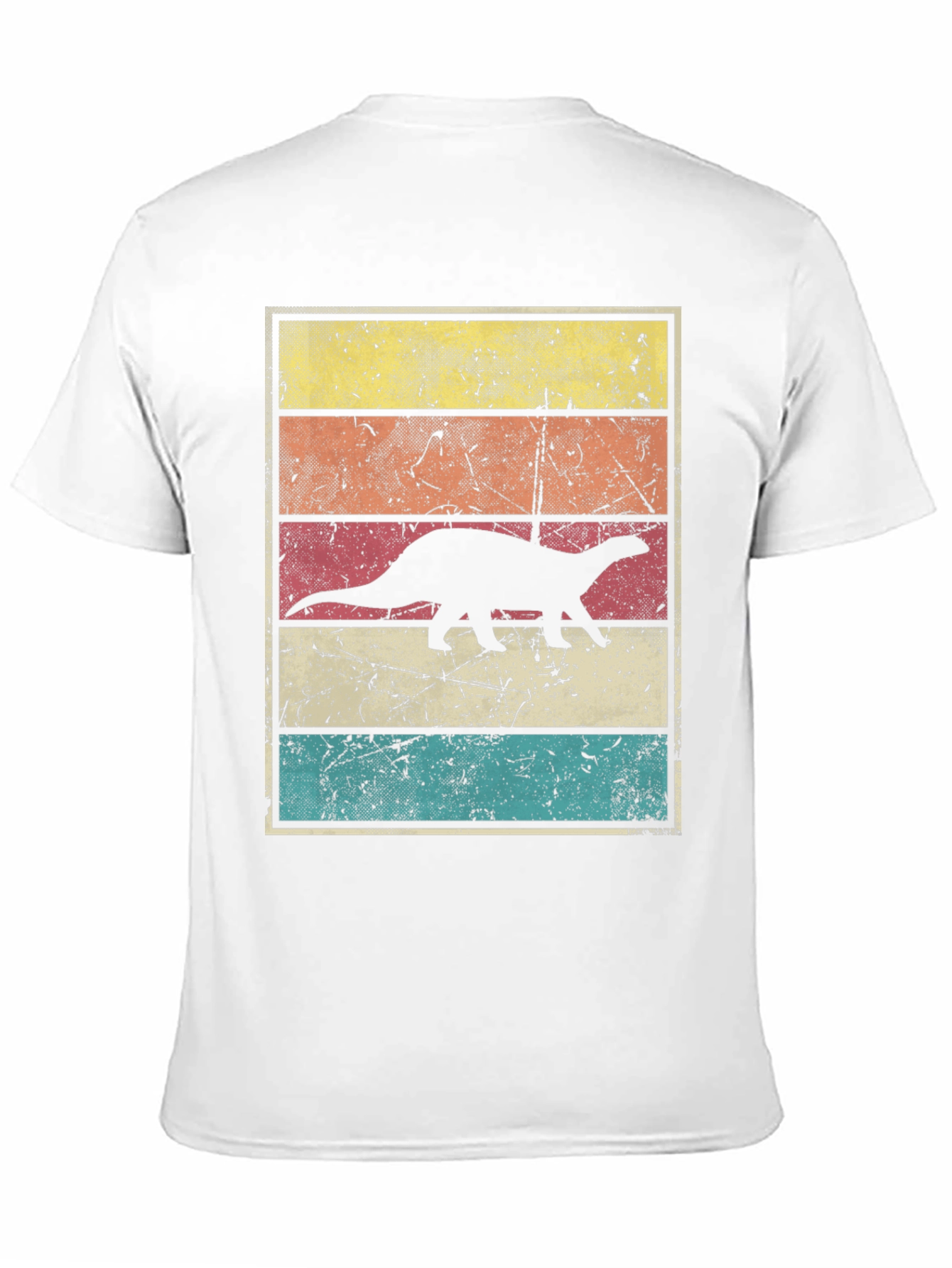 Black Retro Dinosaur Graphic T-Shirt view 11