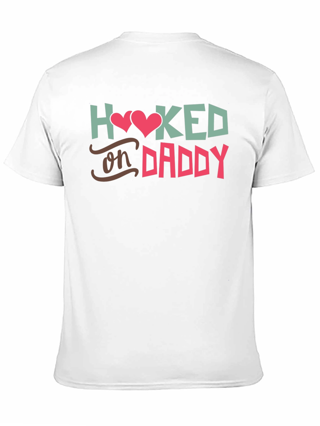 Black Hooked On Daddy - Black T-Shirt view 11