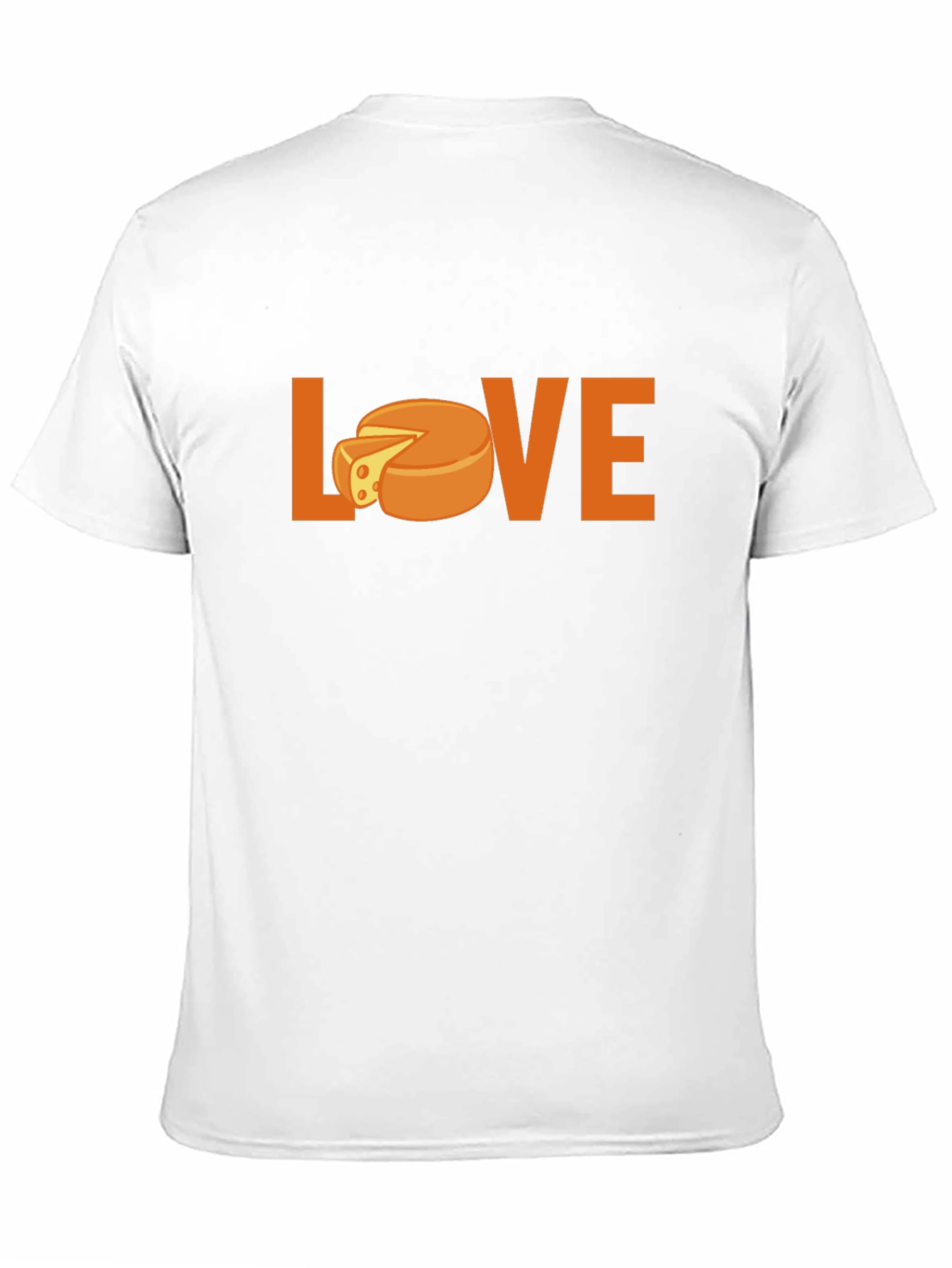 Black Love Cheese Graphic T-Shirt - Black Crew Neck view 11