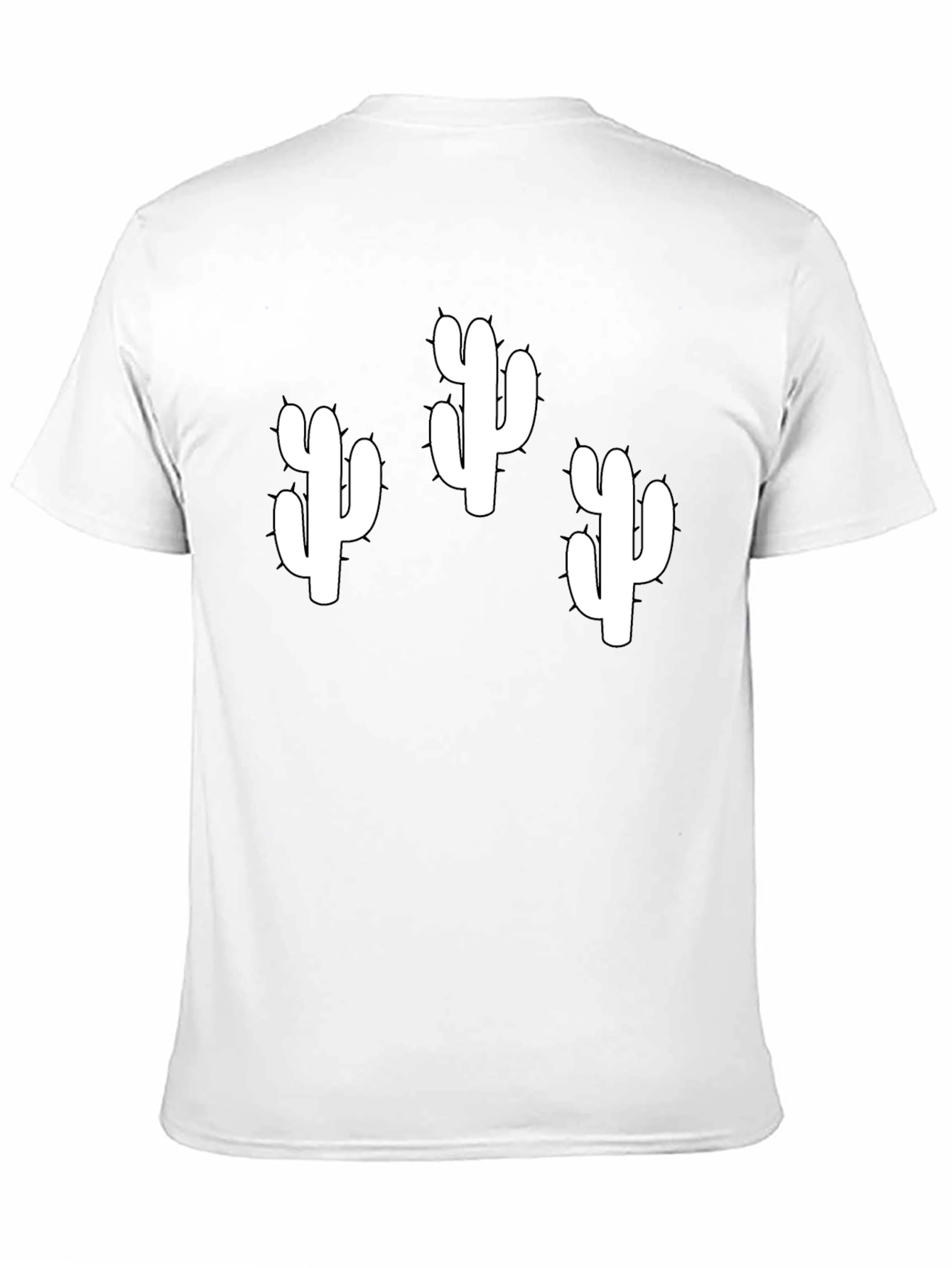 Black Cactus Graphic T-Shirt - Black Cotton Tee view 11